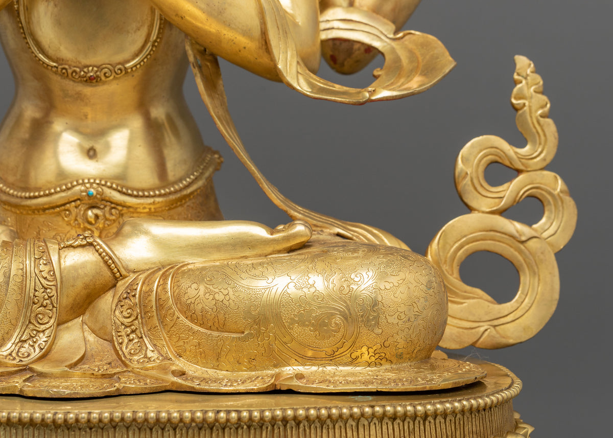 Chenrezig 24K Gold Gilded Figurine | Compassionated One