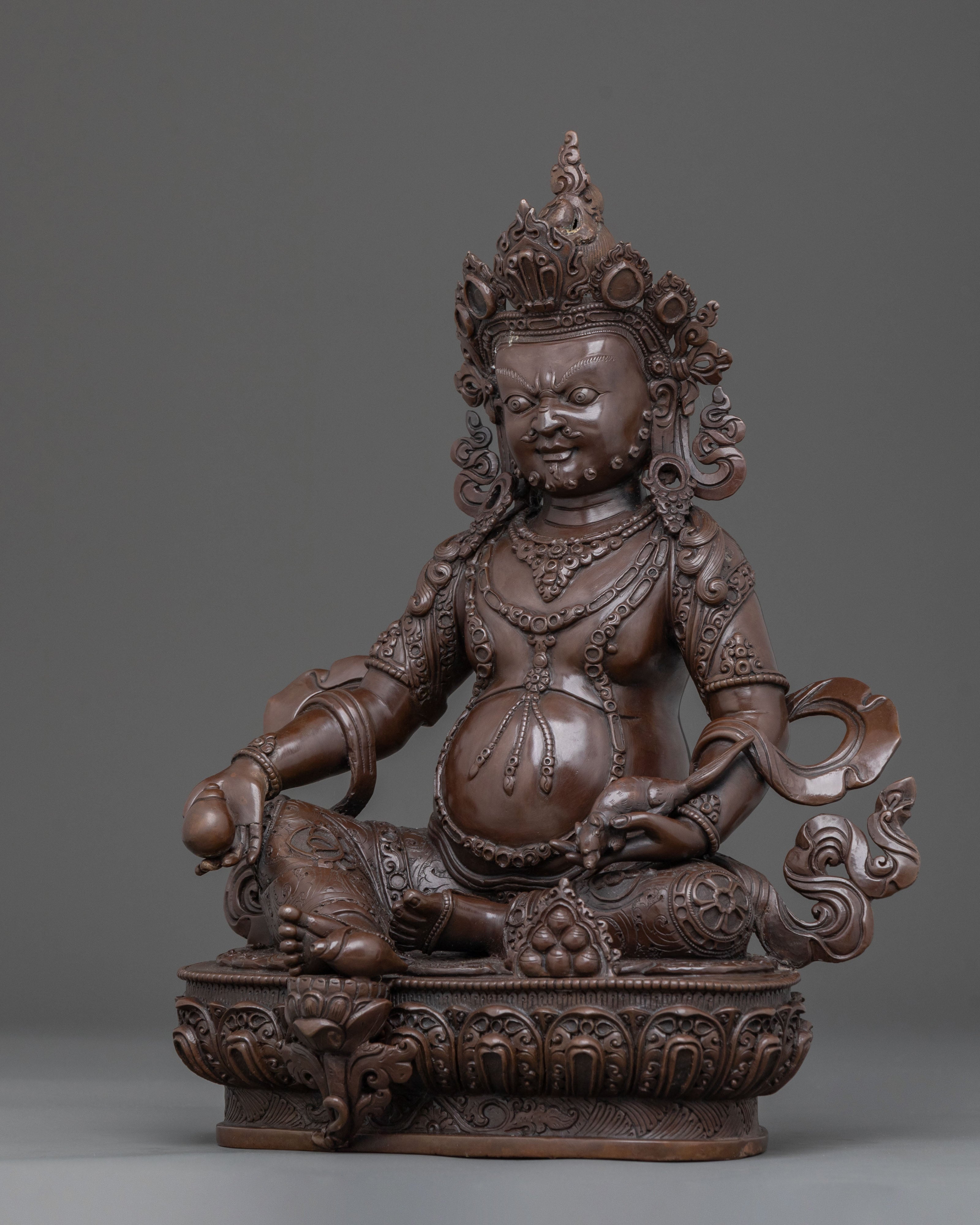 God of Wealth: Dzambhala | Tibetan Figurine