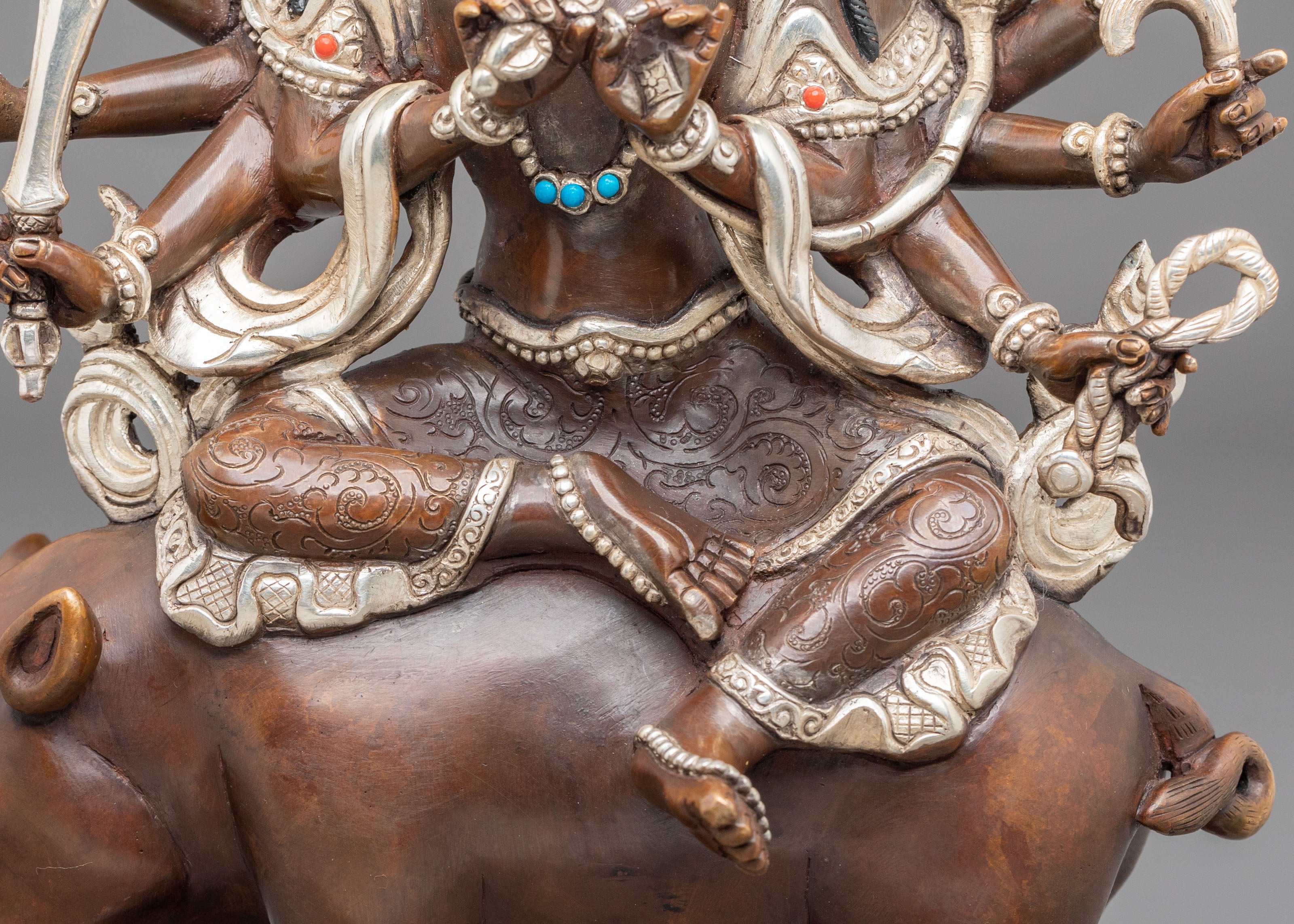 Marici Oxidized Copper Sculpture | Divine Protector