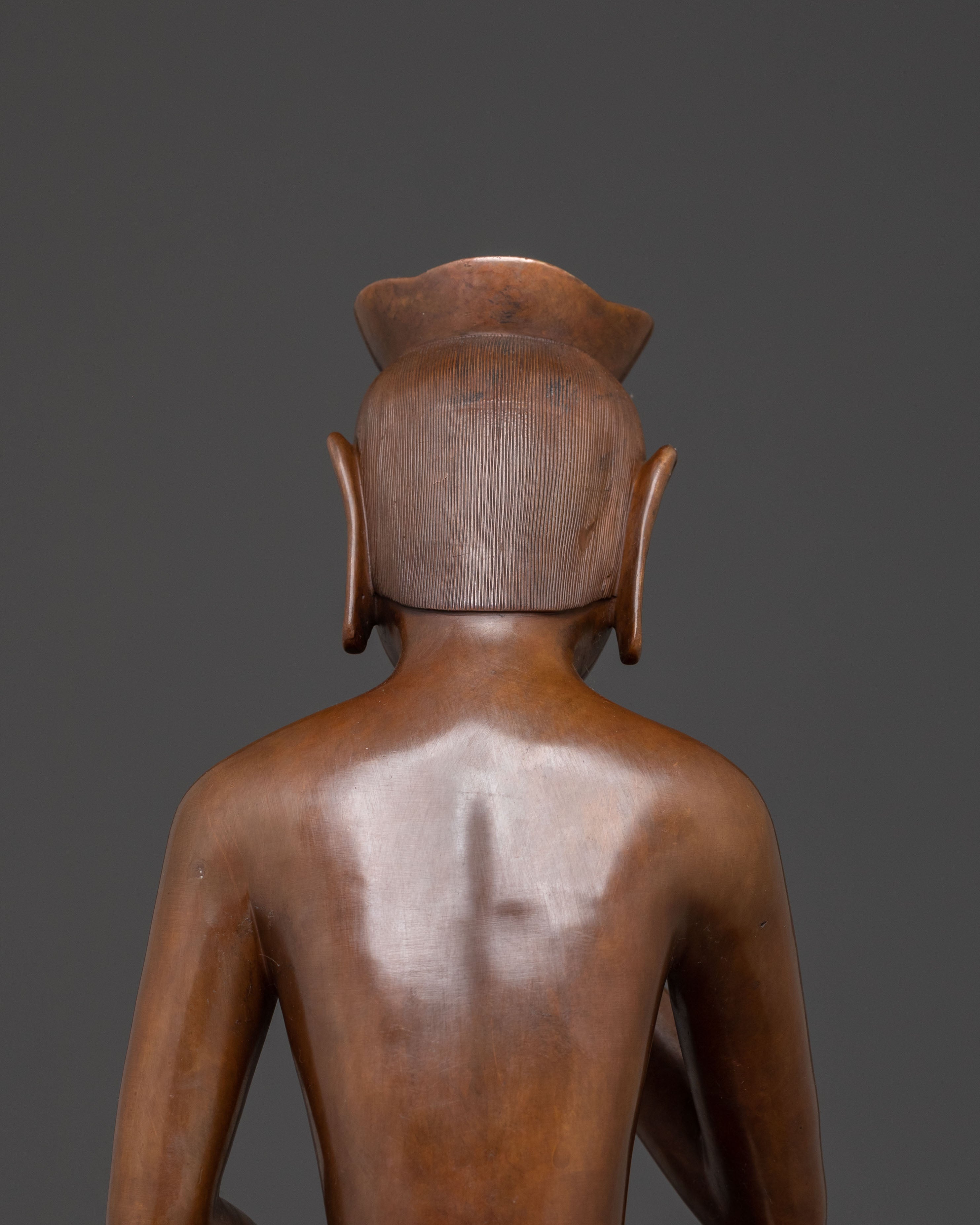 Oxidized Copper Guanyin Statue: Home Altar