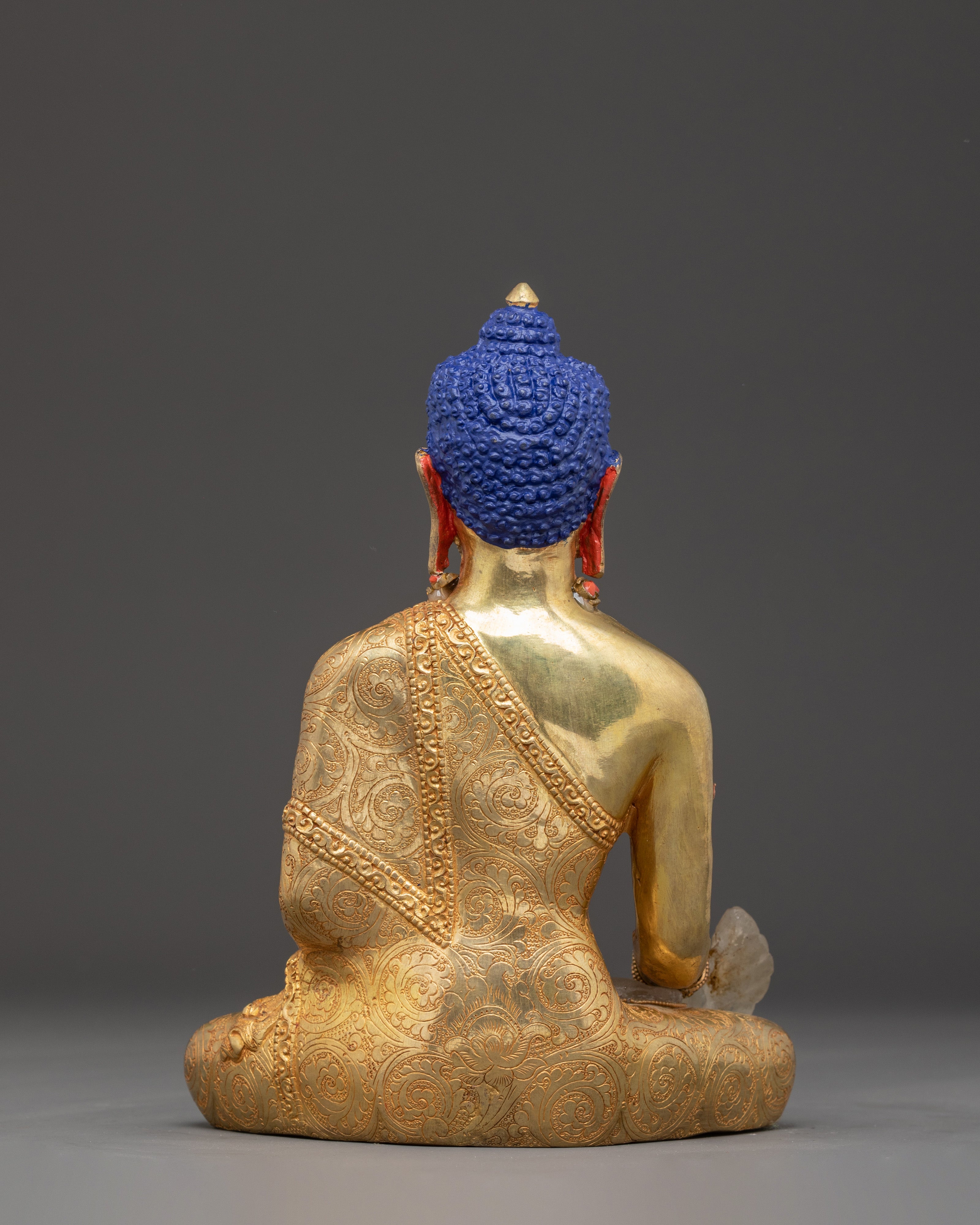 Serene Healer Medicine Buddha Handmade Statue | Healing and Compassion Icon