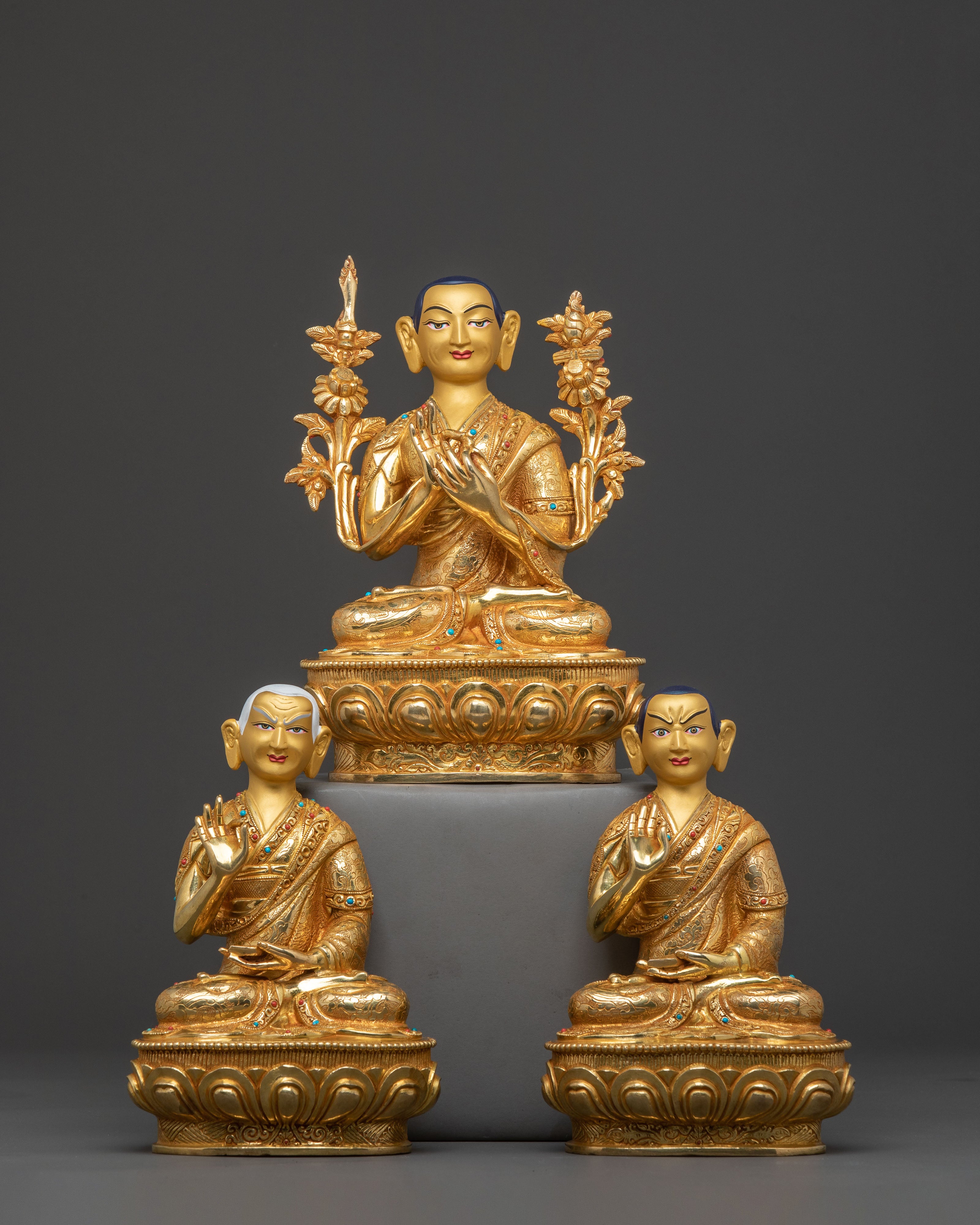 Tsongkhapa Statue with Disciples