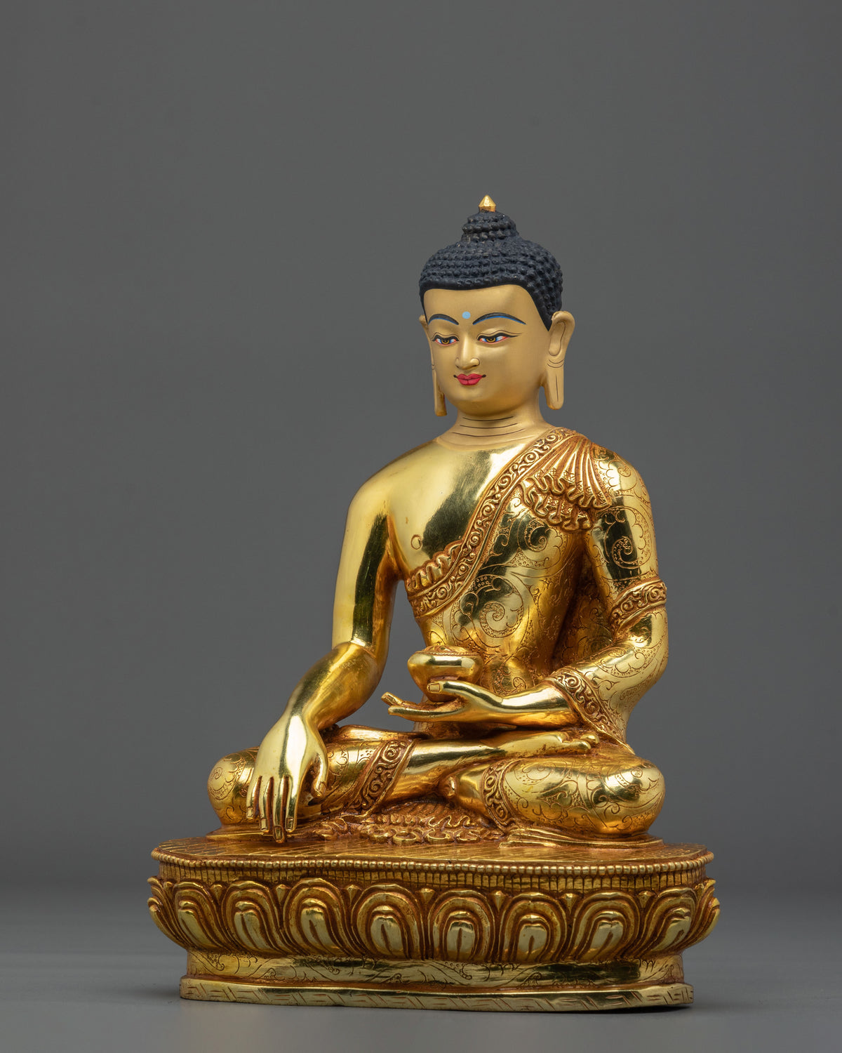 Shakyamuni Buddha Copper Statue | Hand-Carved Buddhist Figurine