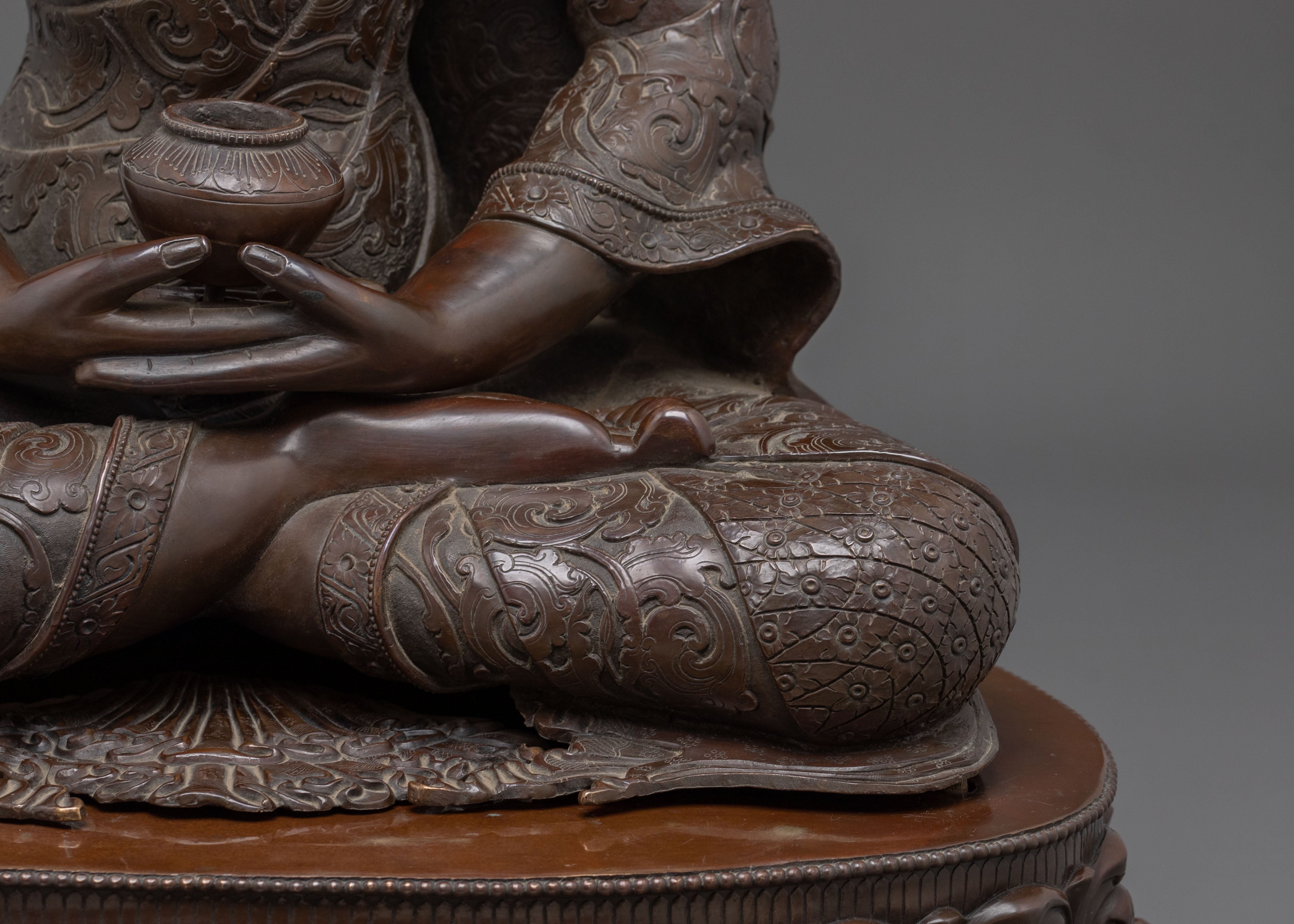 Amitabha Buddha Figurine | Oxidized Copper Statue