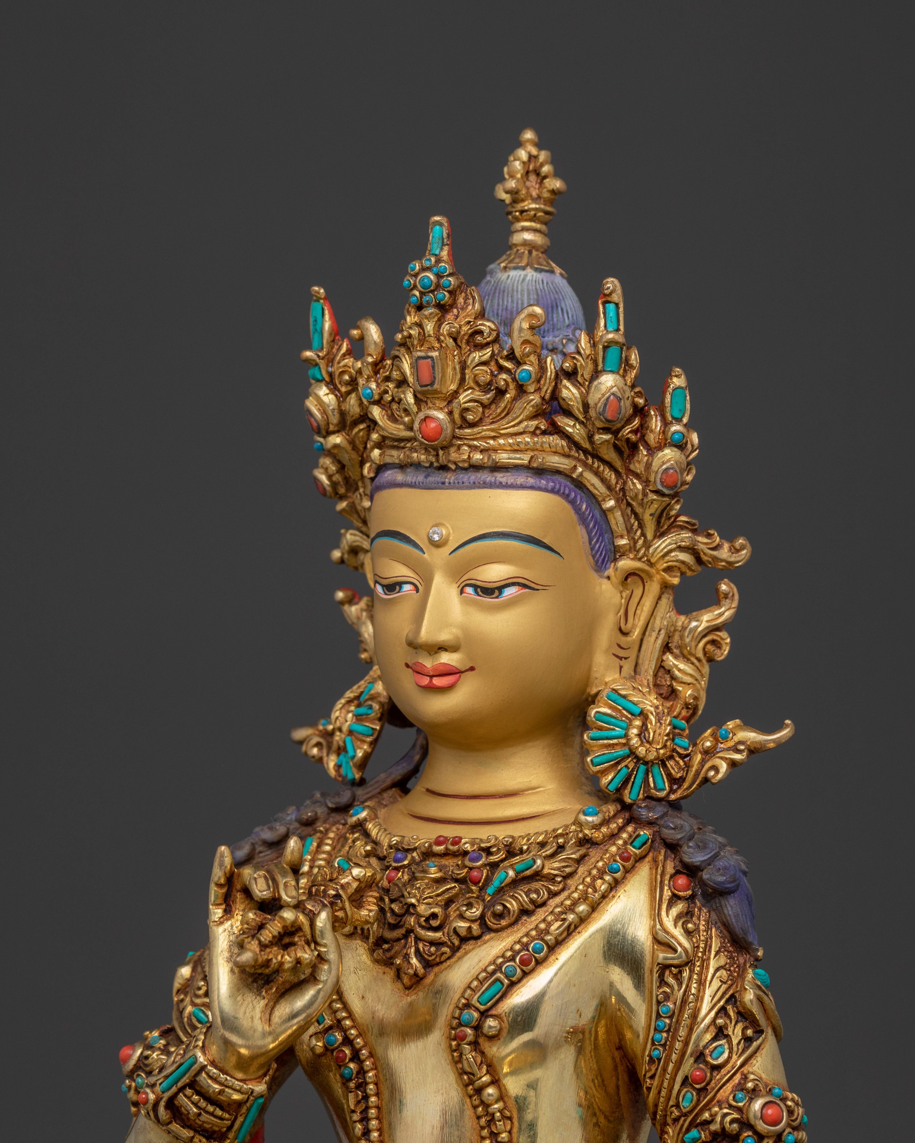 Sacred Vajrasattva Golden Statue: Ultimate purification