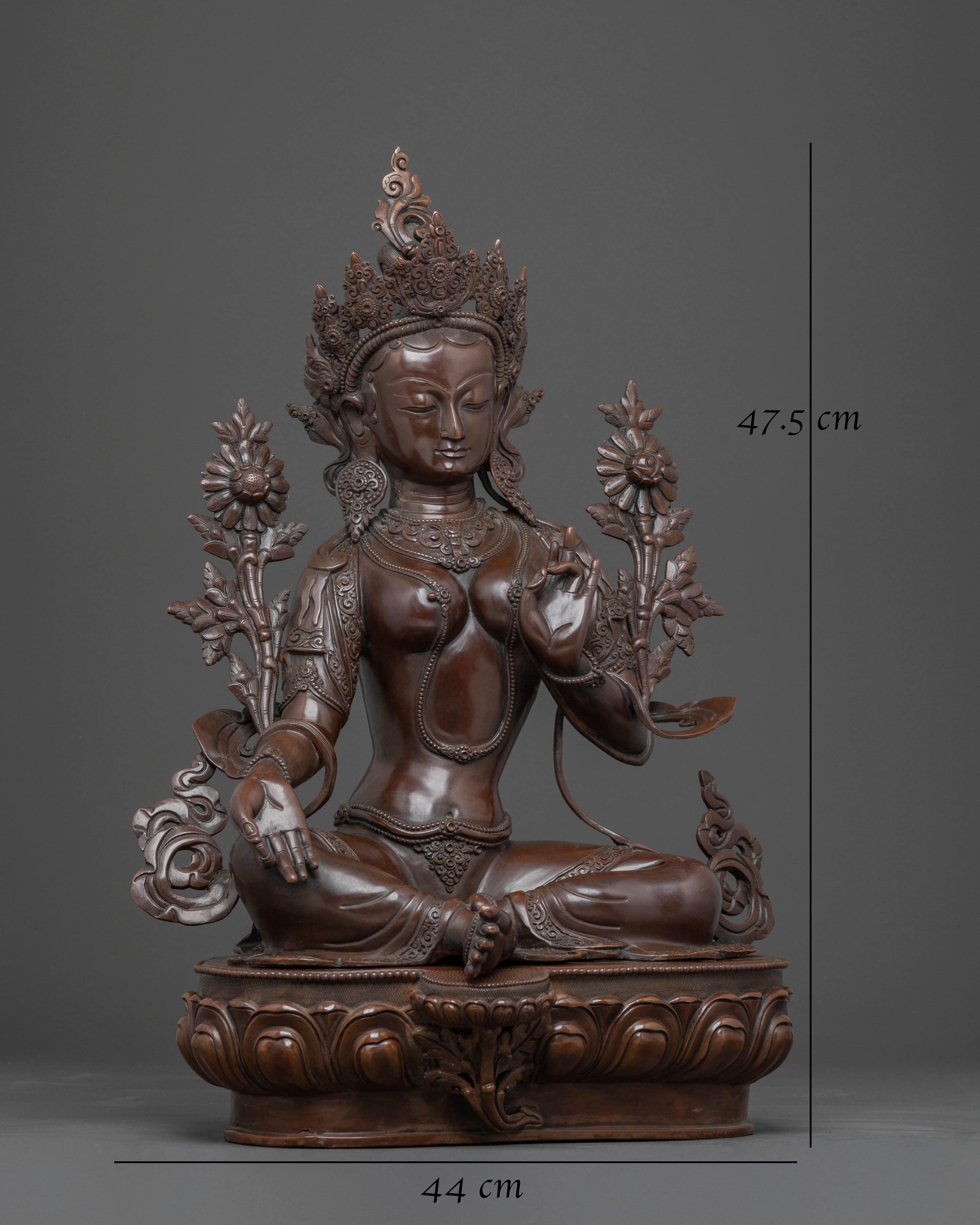 Green Tara Blessing Statue: Symbolizing Growth & Harmony