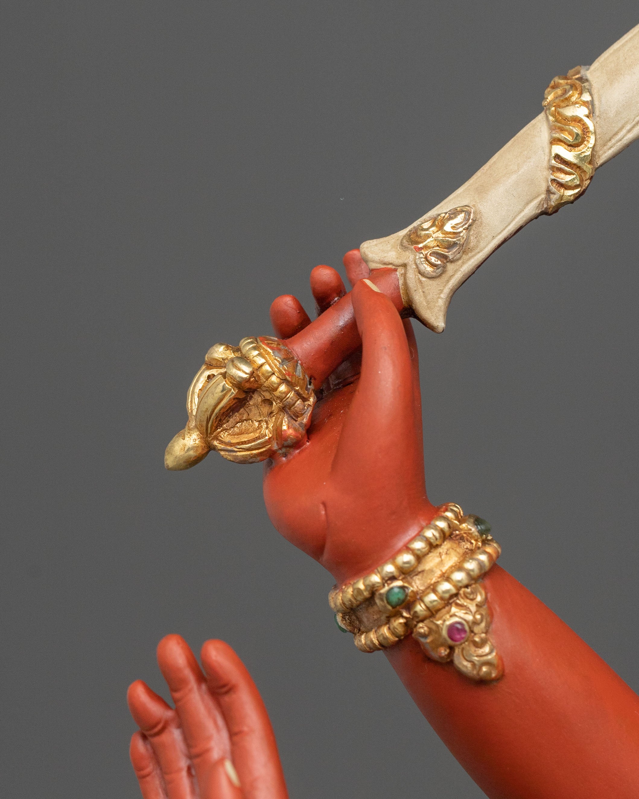 Maha Manjushri Copper Statue | Meditation Altar Decor