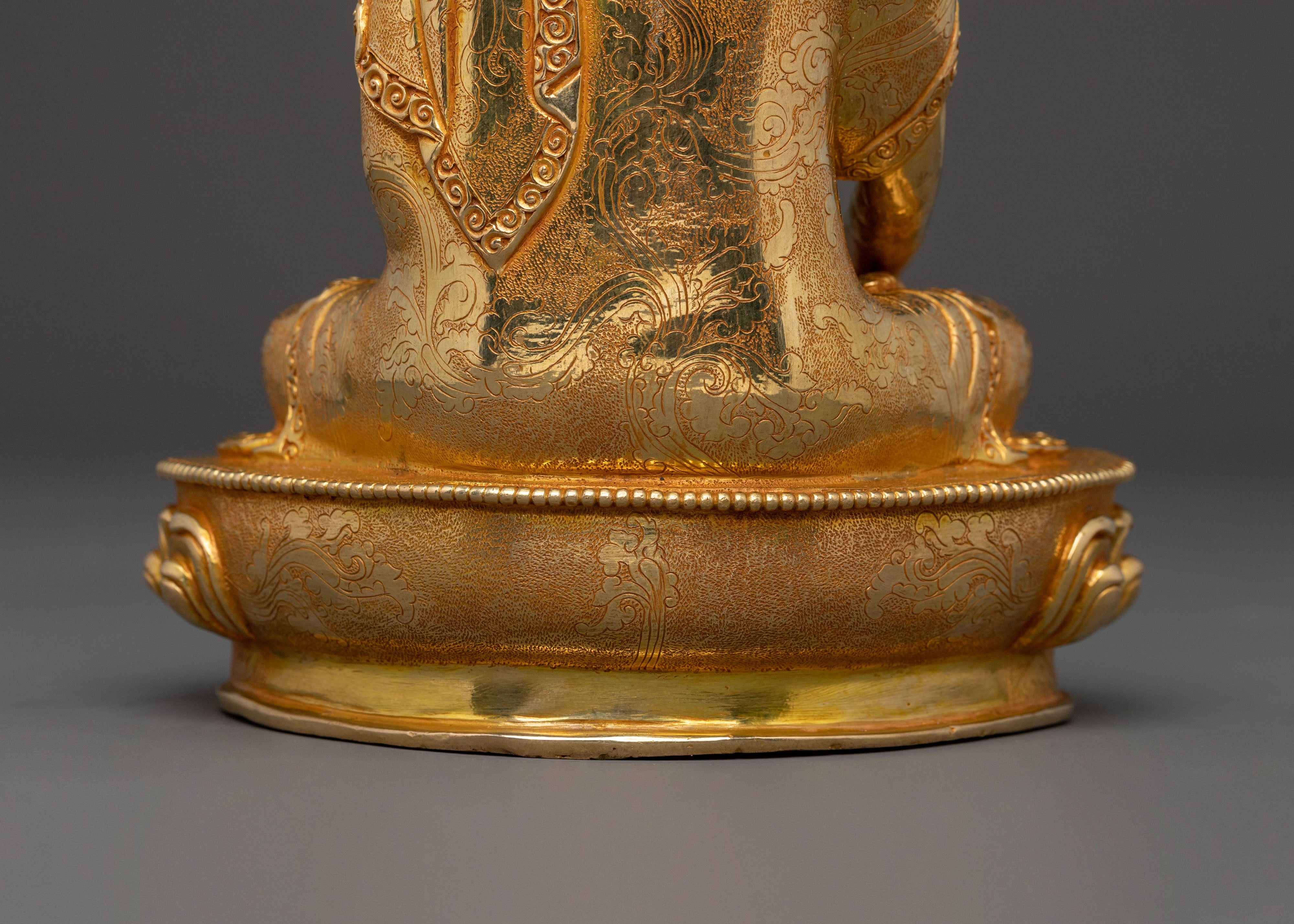 Handcrafted Statue of Shakyamuni Buddha | Spiritual  Figurine