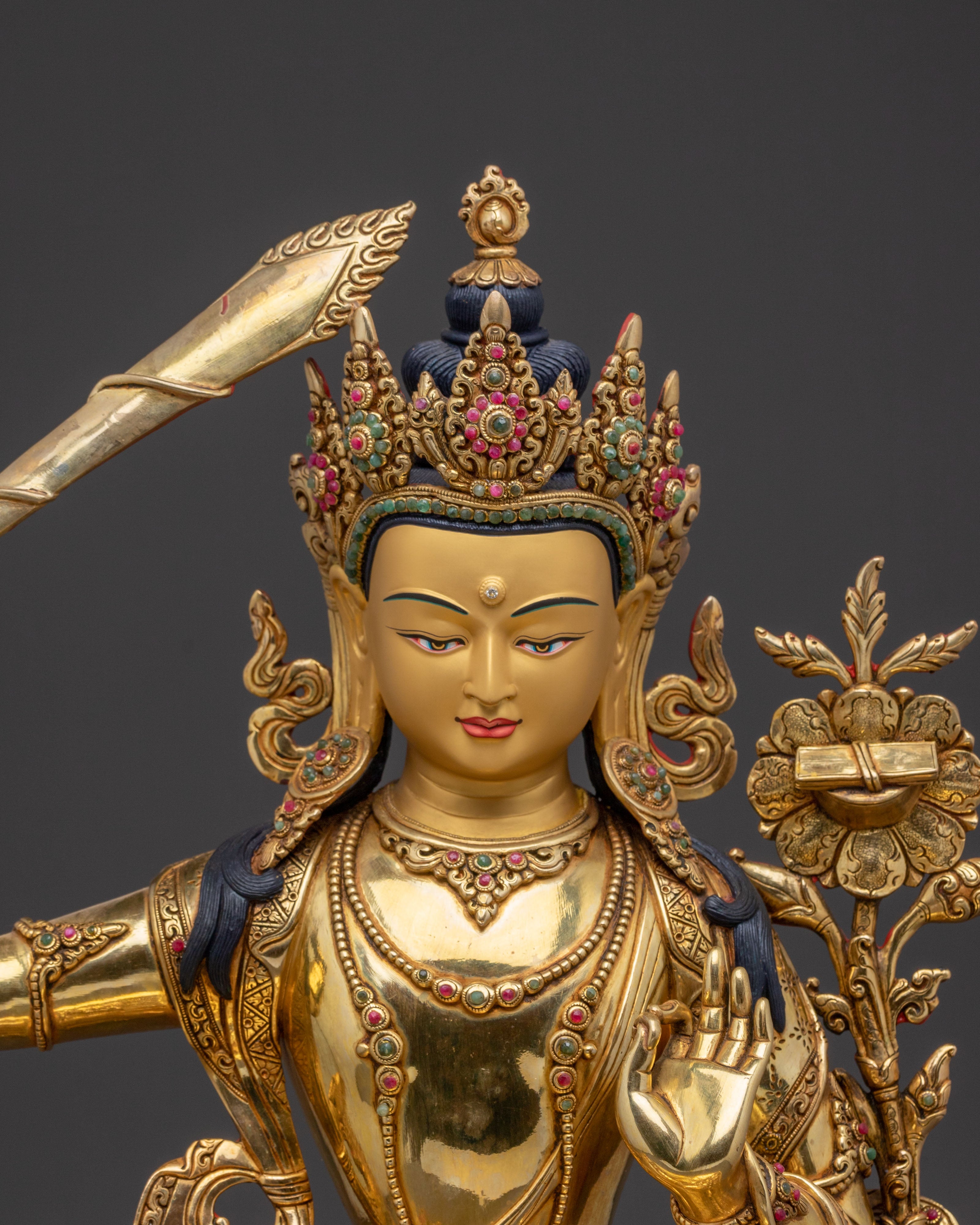 Manjushri Traditional Statue: The Supreme Wisdom Bodhisattva