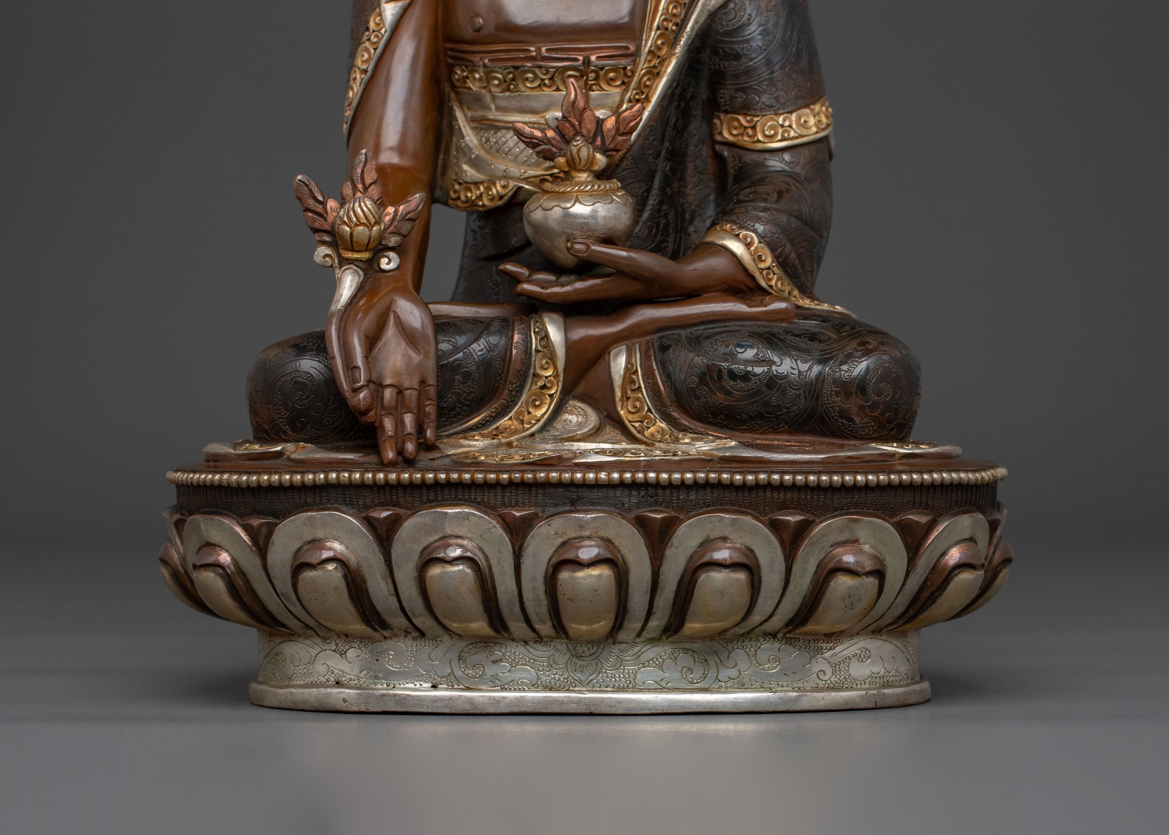 Himalayan Medicine Buddha Statue: Healing Buddha Sculpture