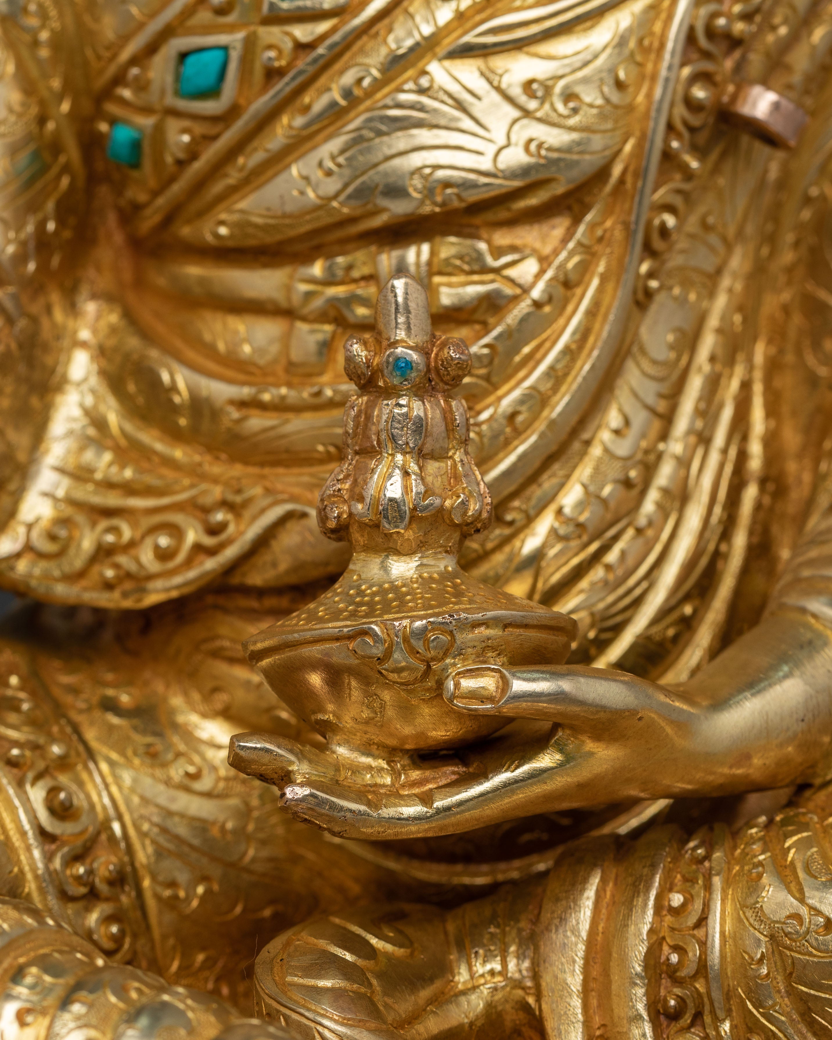Handcrafted Guru Rinpoche Statue | Enlightened Icon