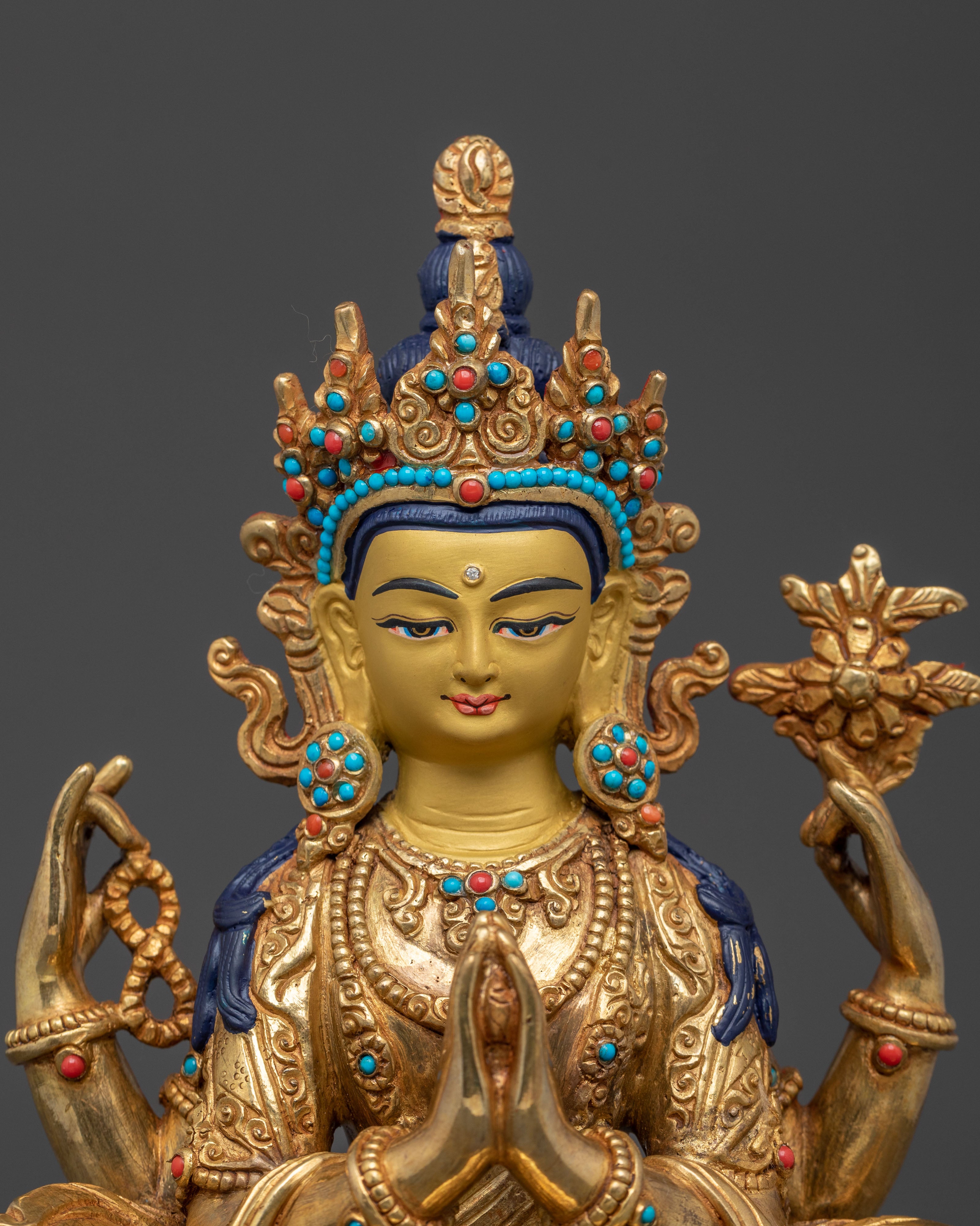 Chenrezig Statue | Sacred Buddhist Altar Decor