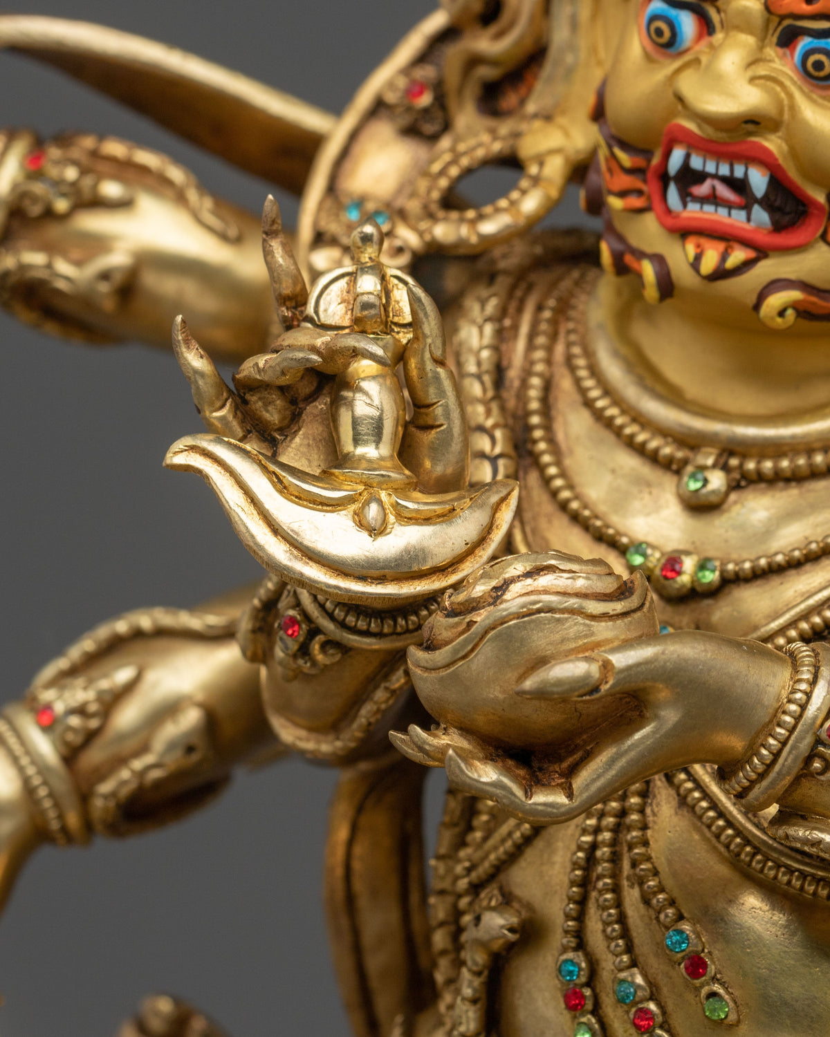Six-Armed Mahakala Statue of Protection: Wrathful Protector of the Dharma