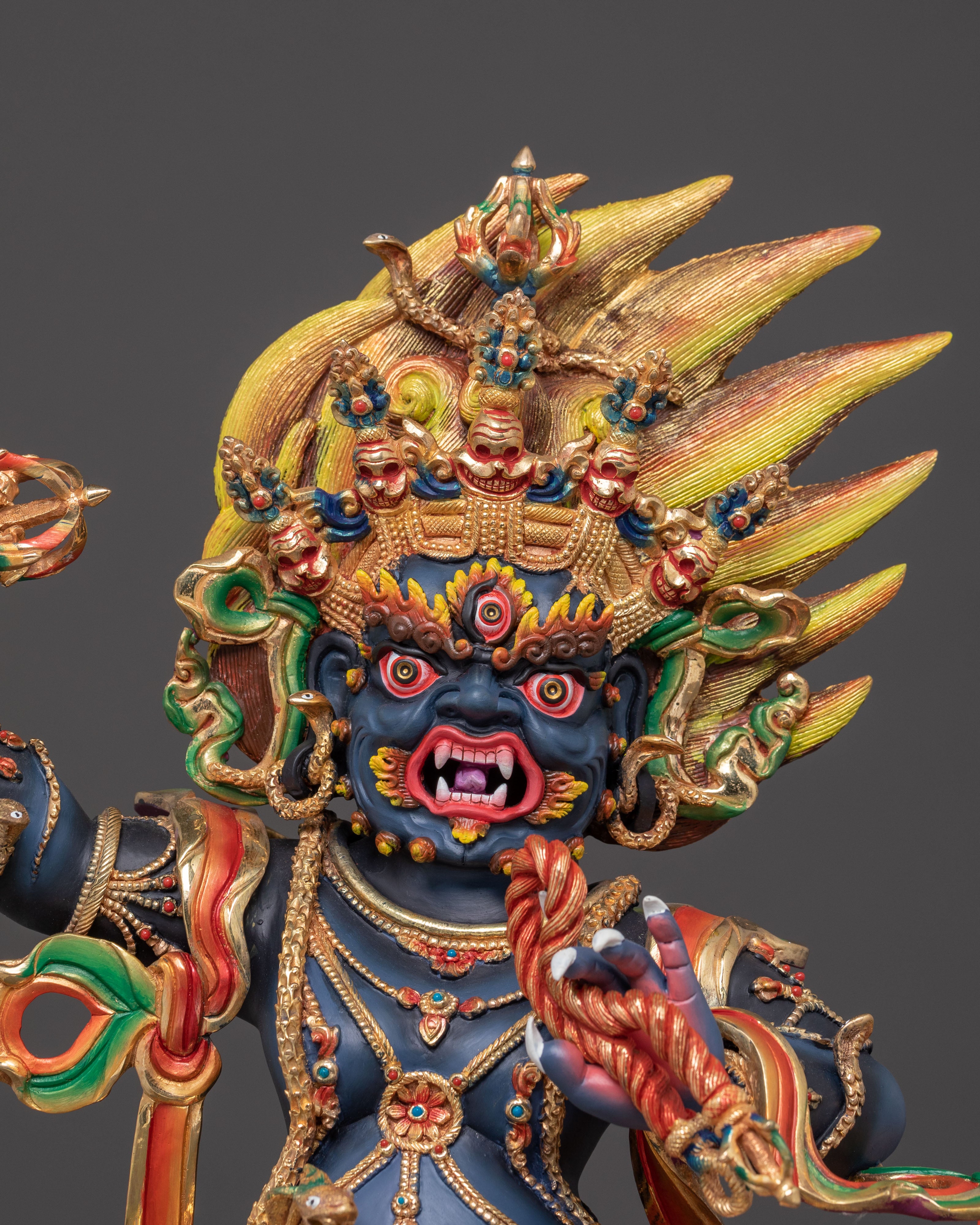 Handcrafted Copper Vajrapani Statue – Exquisite Nepalese Artistry