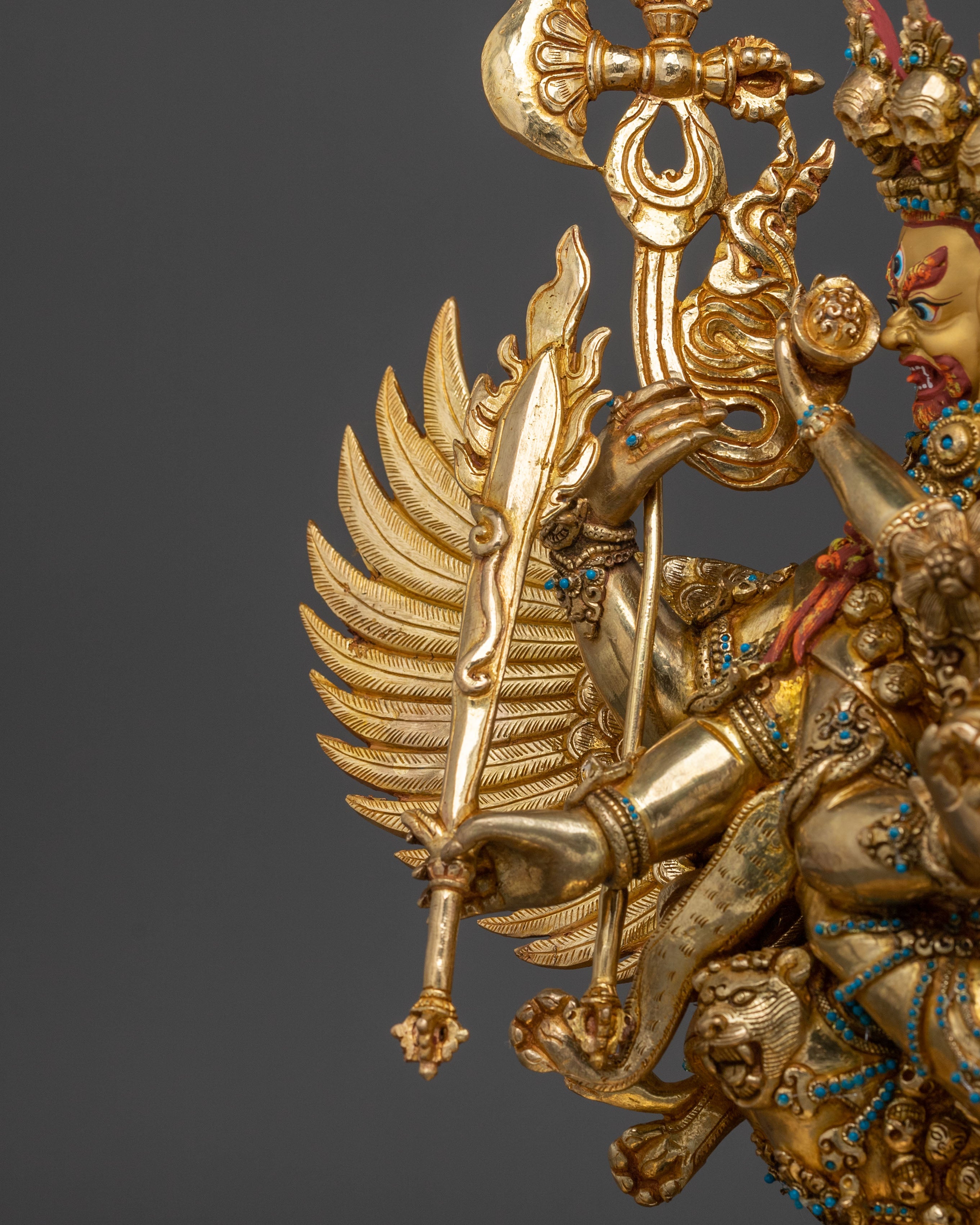 Hayagriva Wrathful Deity Statue | Handmade Tibetan Himalayan Altar