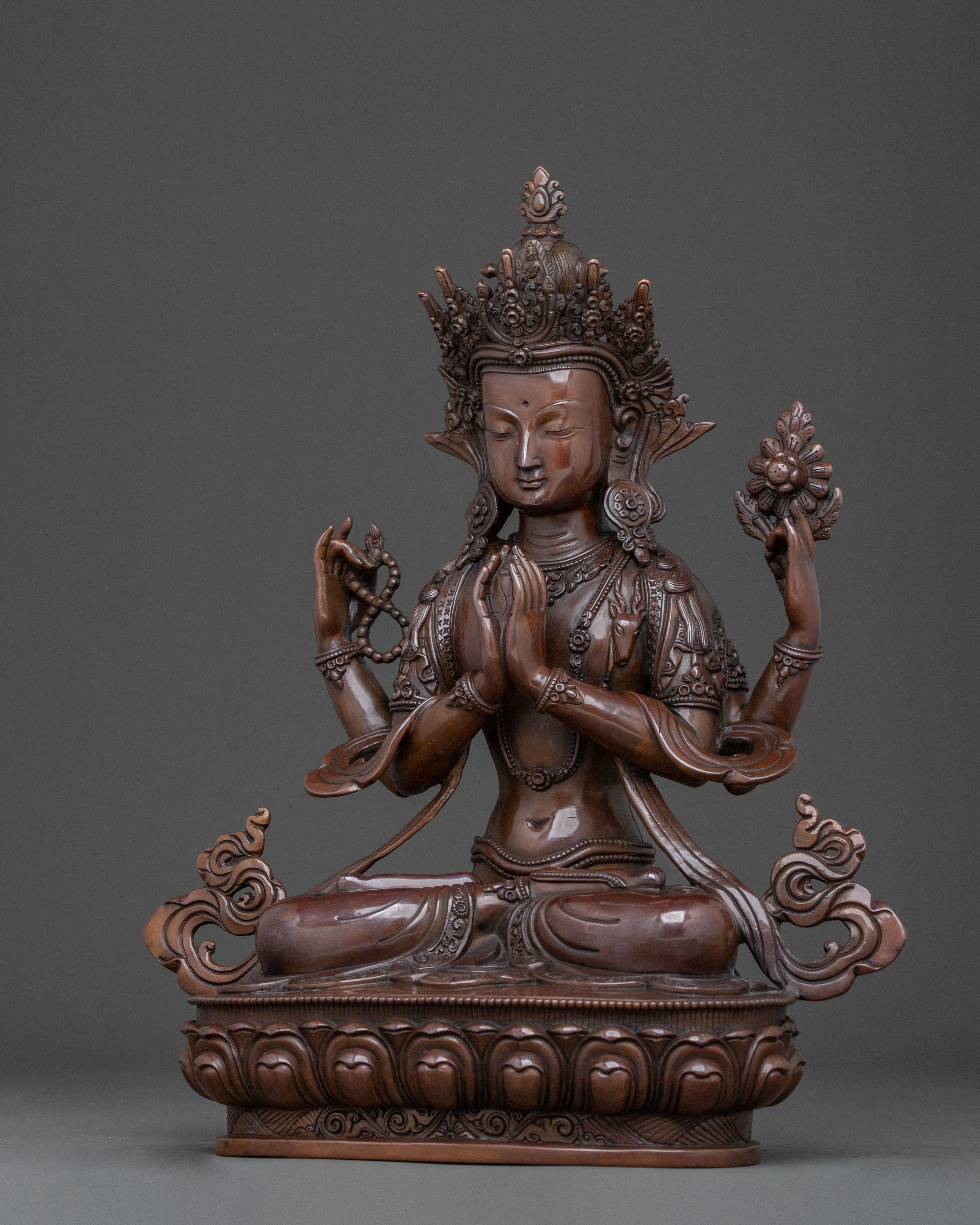 Nepalese Chenrezig Statue | Deity of Boundless Compassion