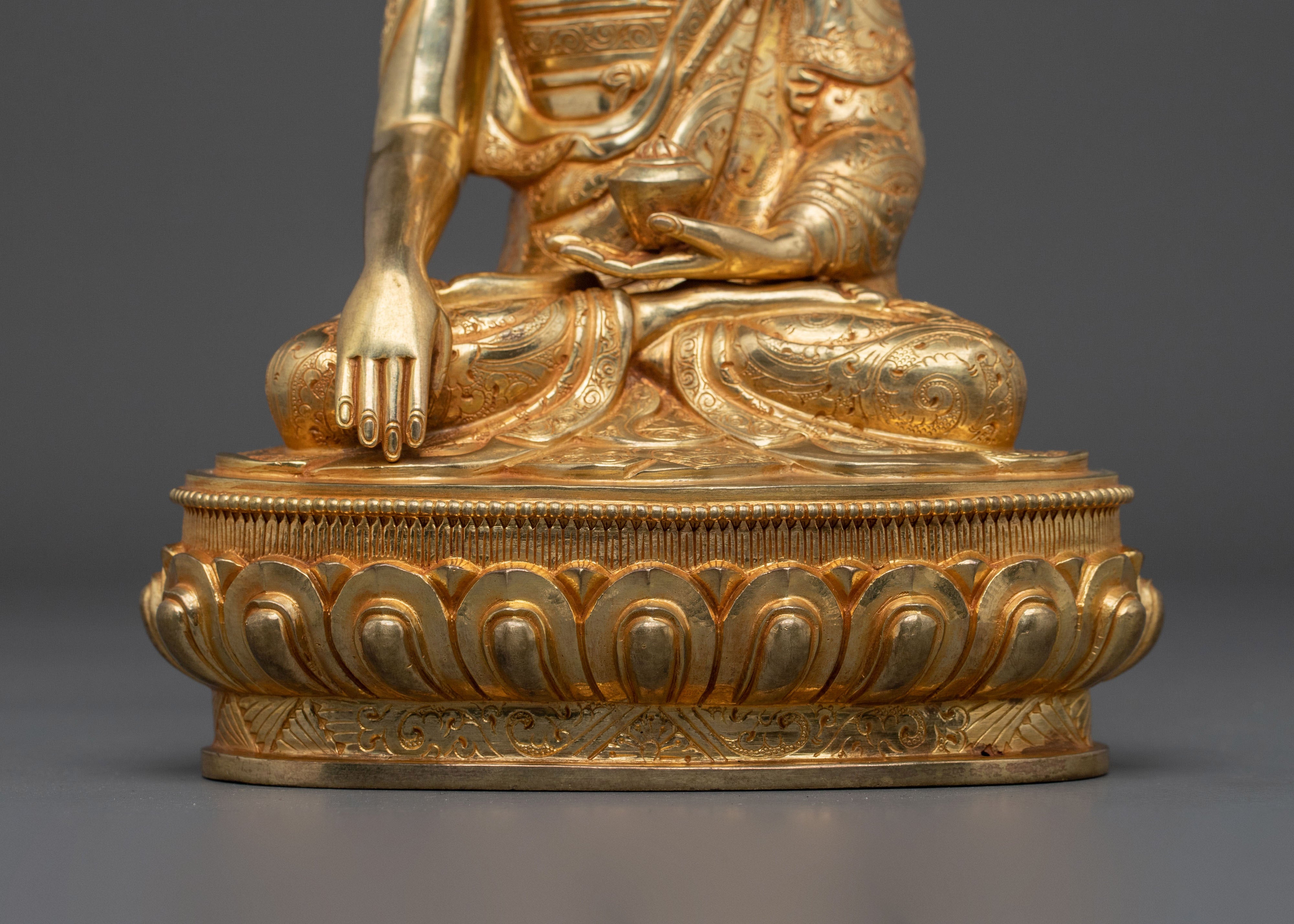 Buddhist Altar Decor Shakyamuni Sacred Statue