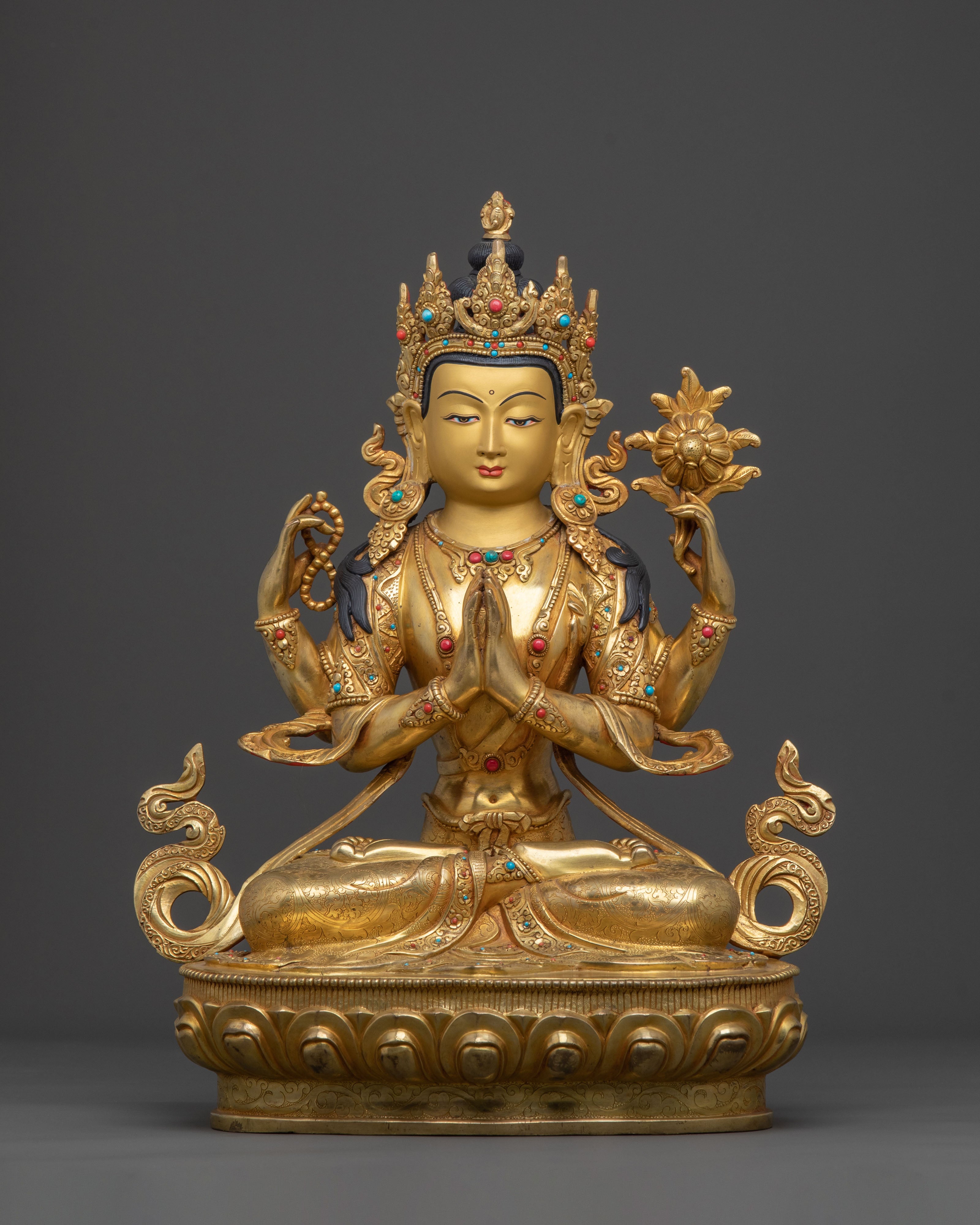 Four-Armed Chenrezig Statue
