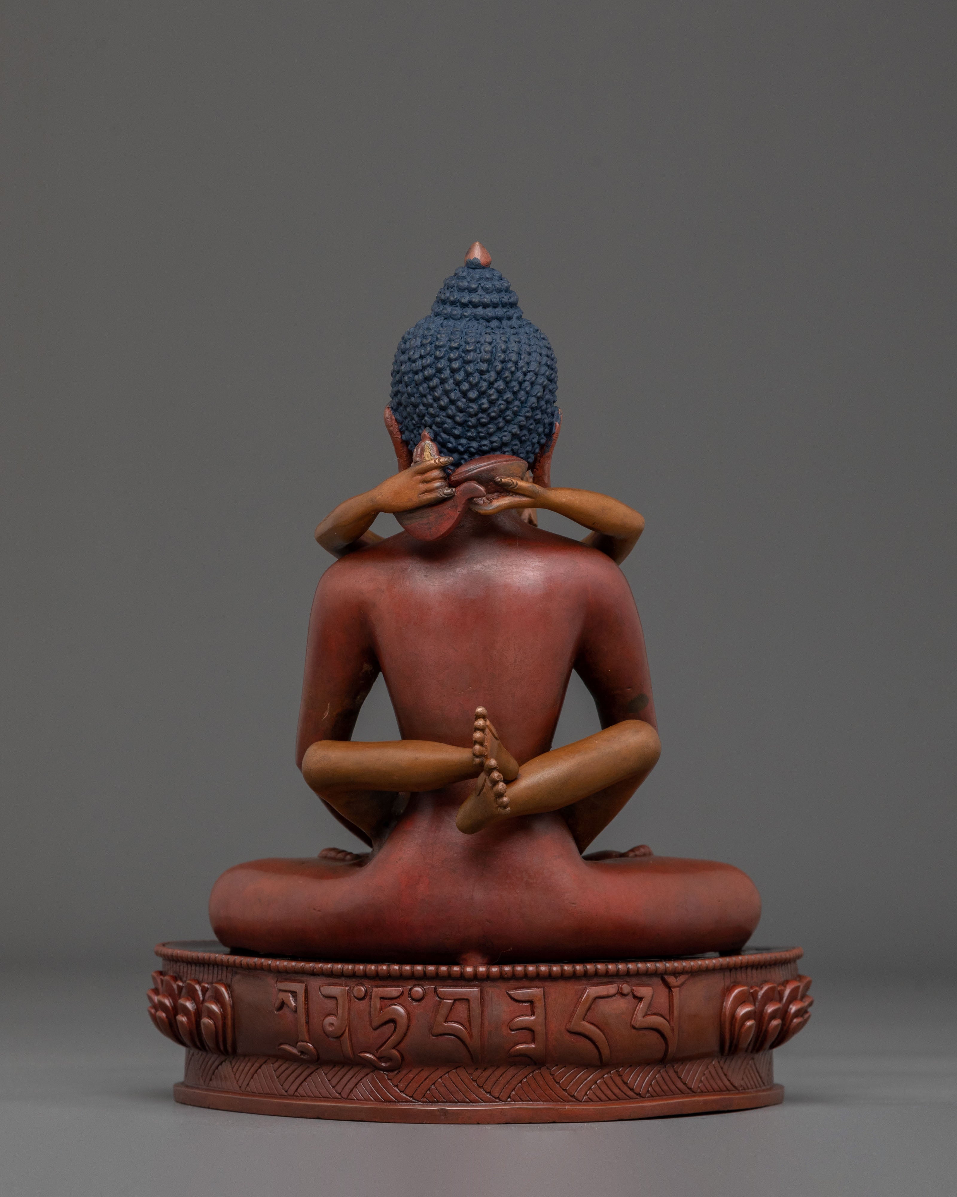 Samantabhadra with Consort Statue | Oxidized Copper Body