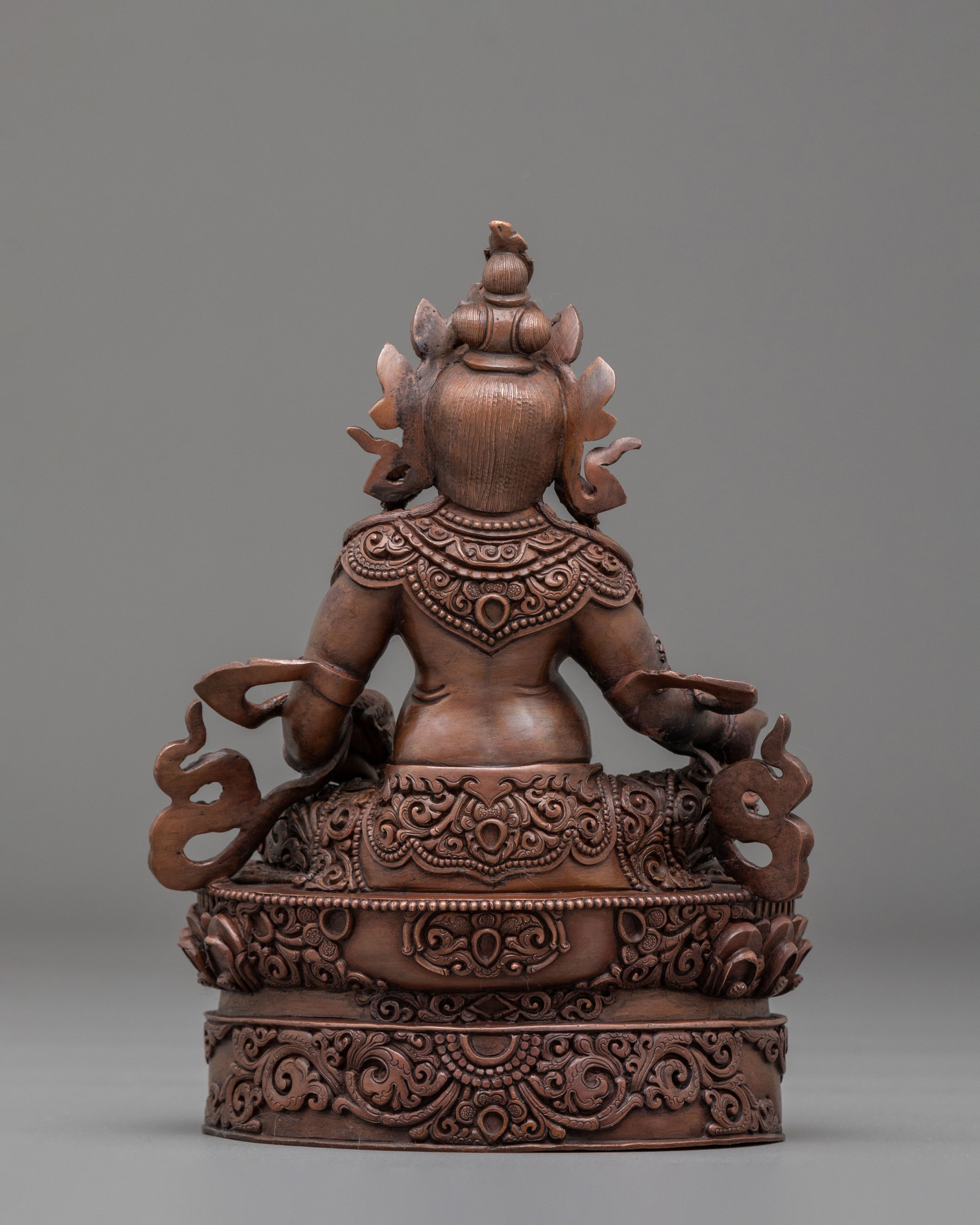 Dzambhala Oxidized Statue | Buddhist God of Wealth