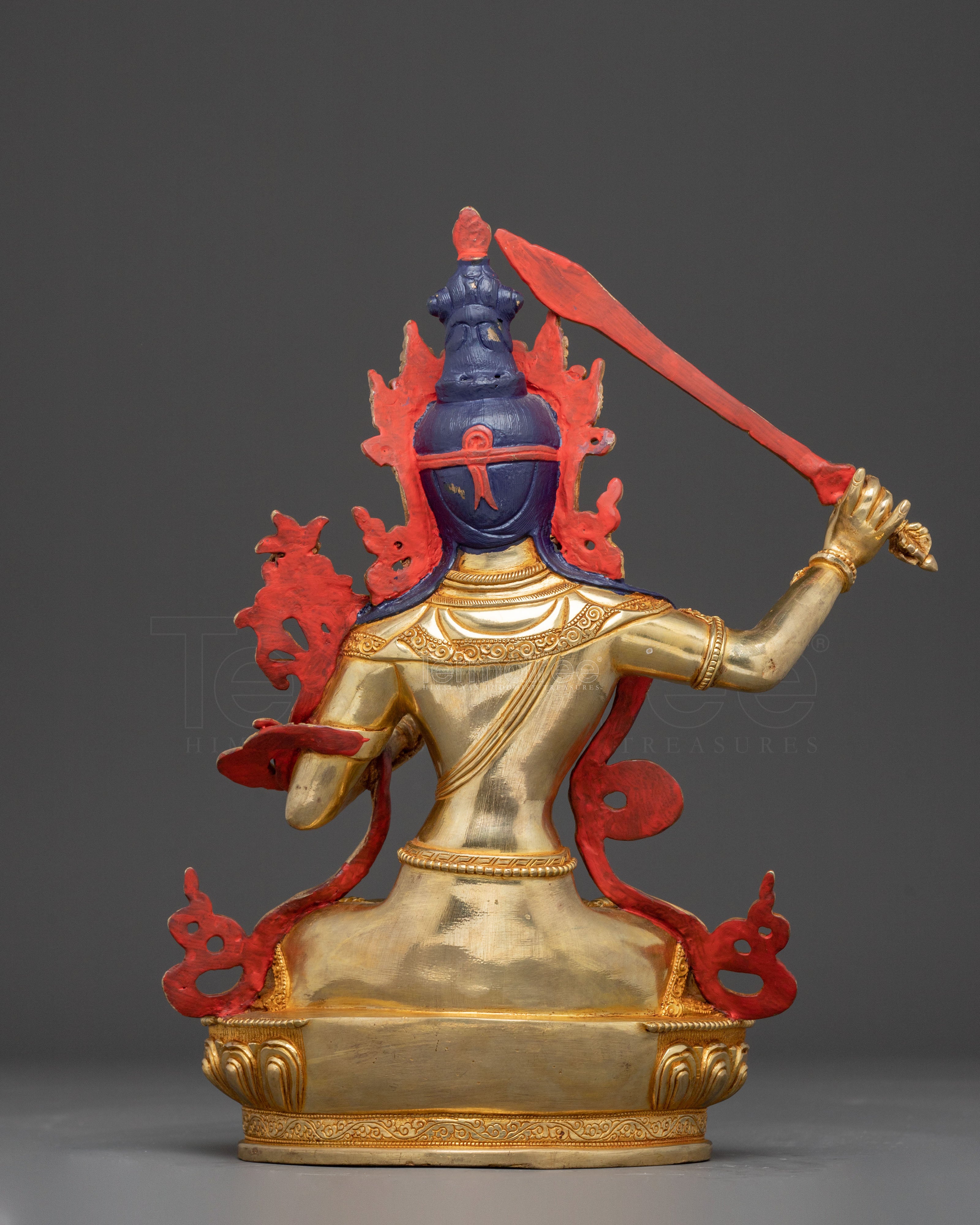 Golden Statue of Manjushri | Wisdom Bodhisattva
