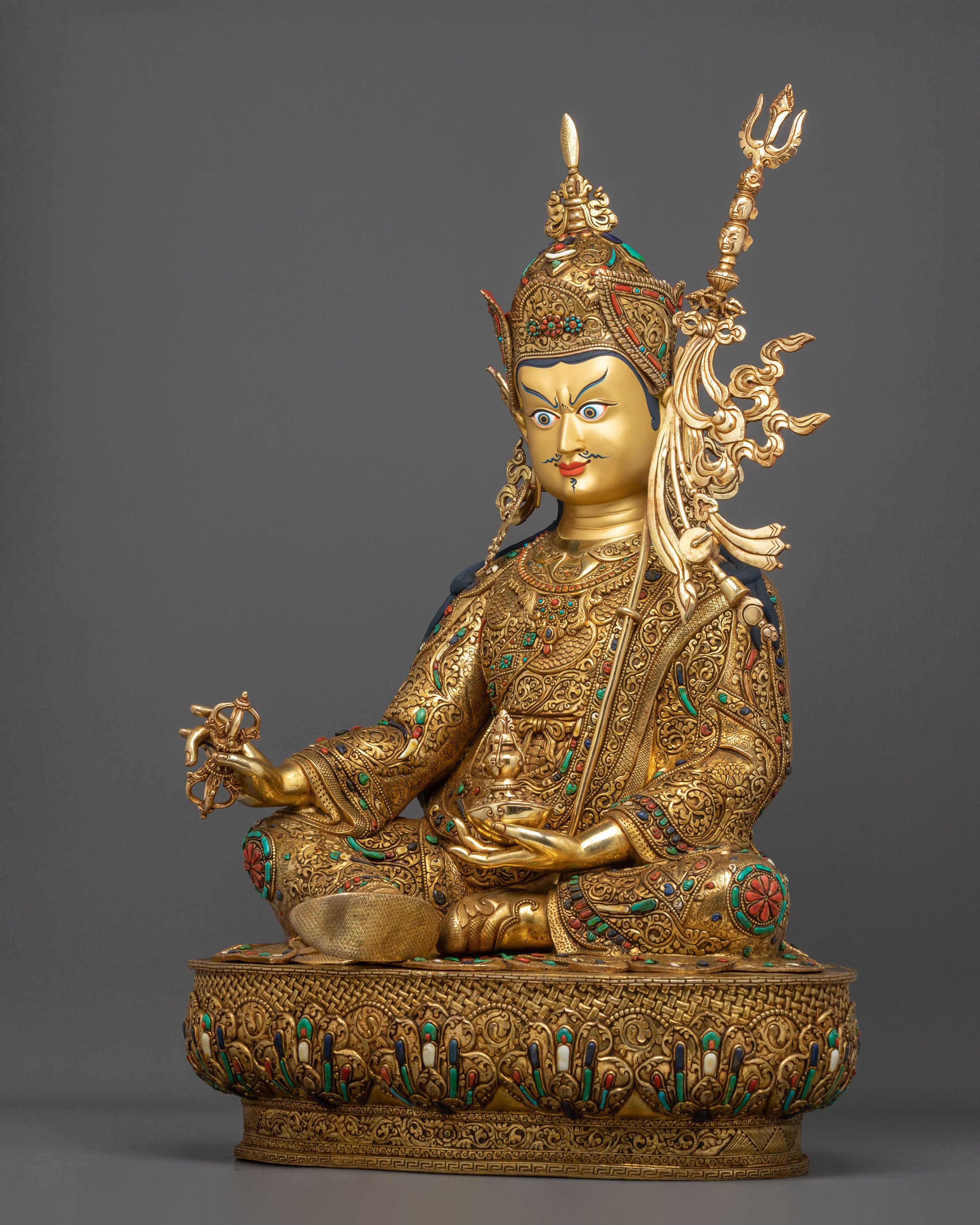 Guru Rinpoche Statue of Spiritual Learning | Home Decor