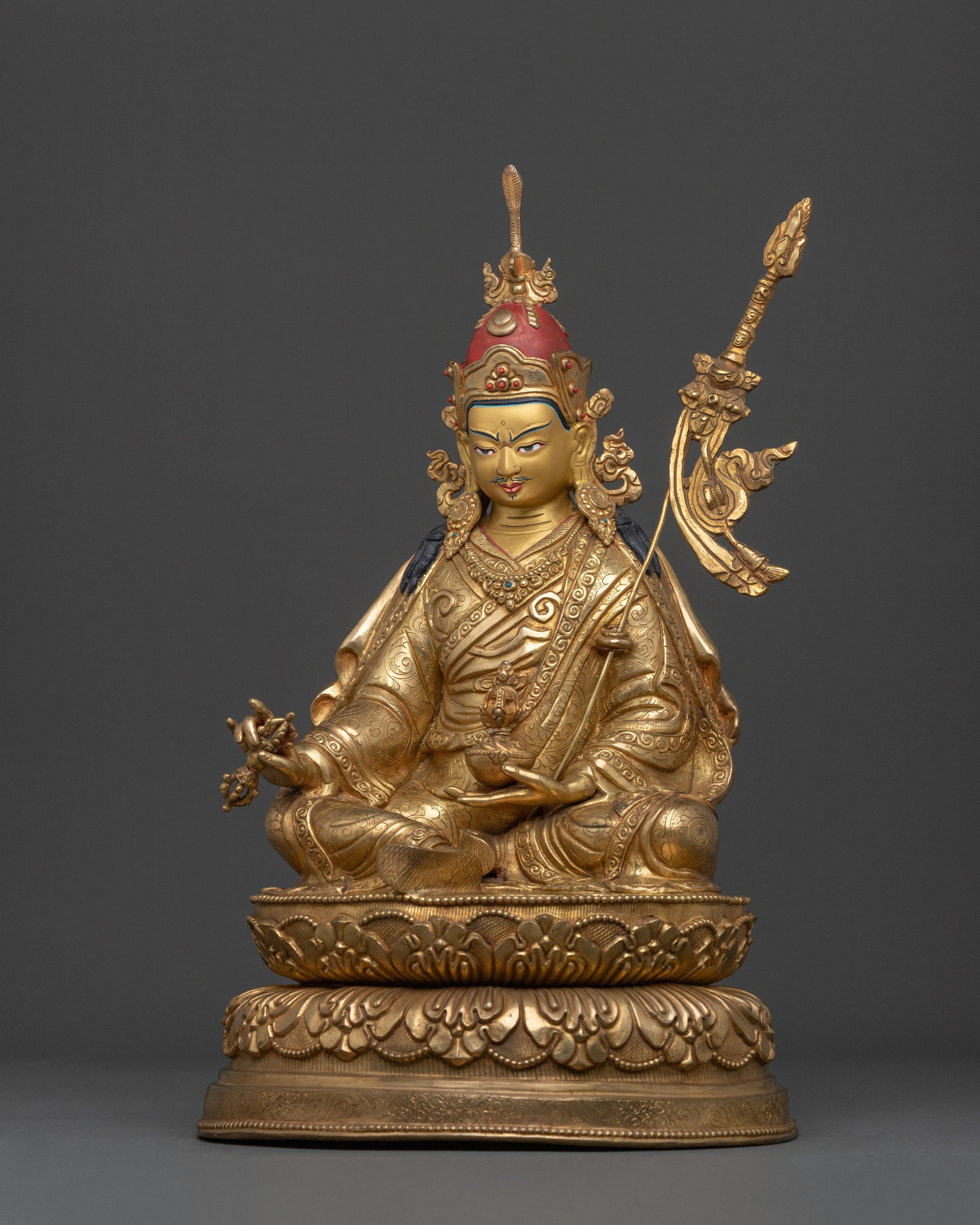 Guru Rinpoche Sculpture | Lotus-Born Master