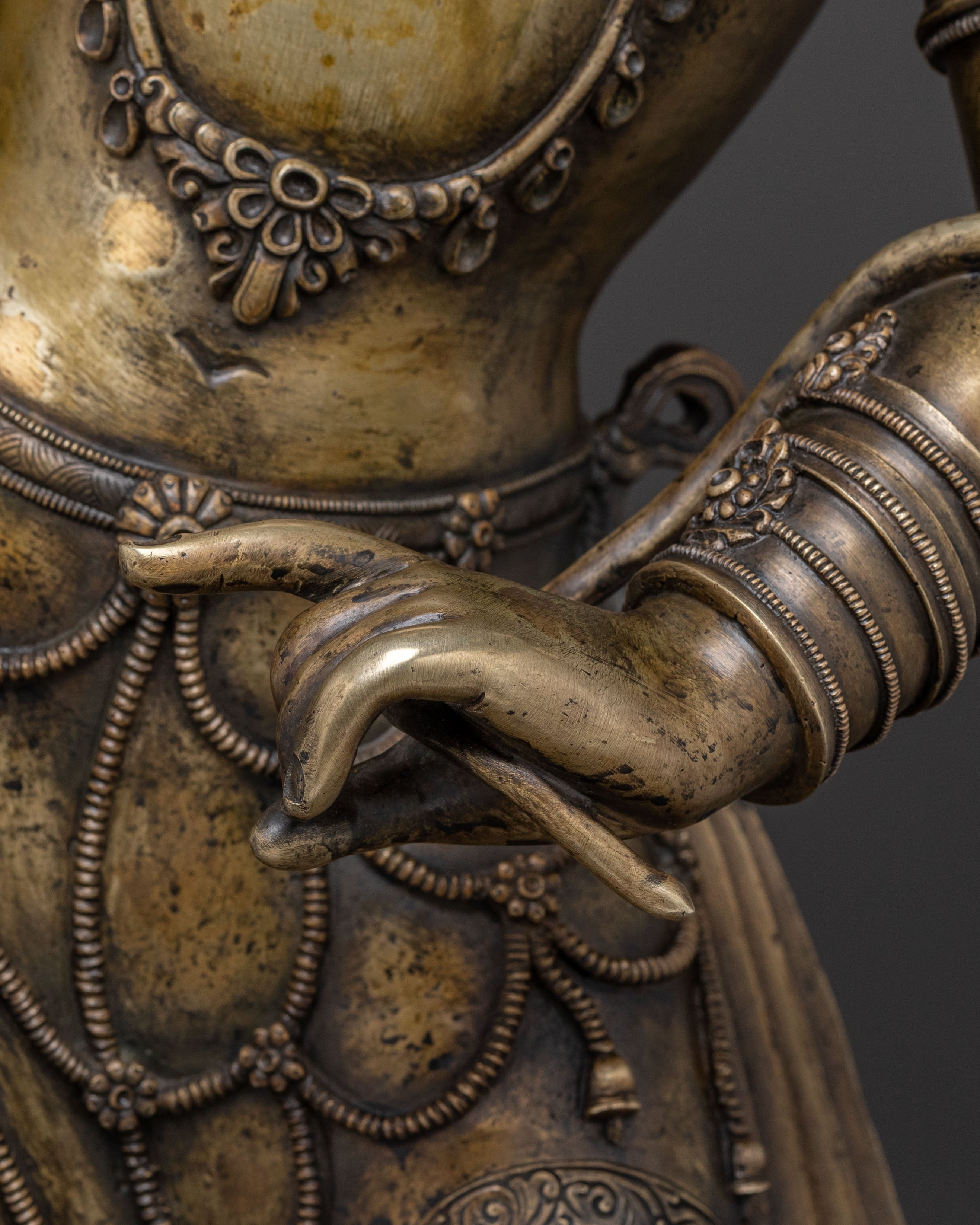 Padmapani Traditional Statue | Lotus-Bearing Bodhisattva