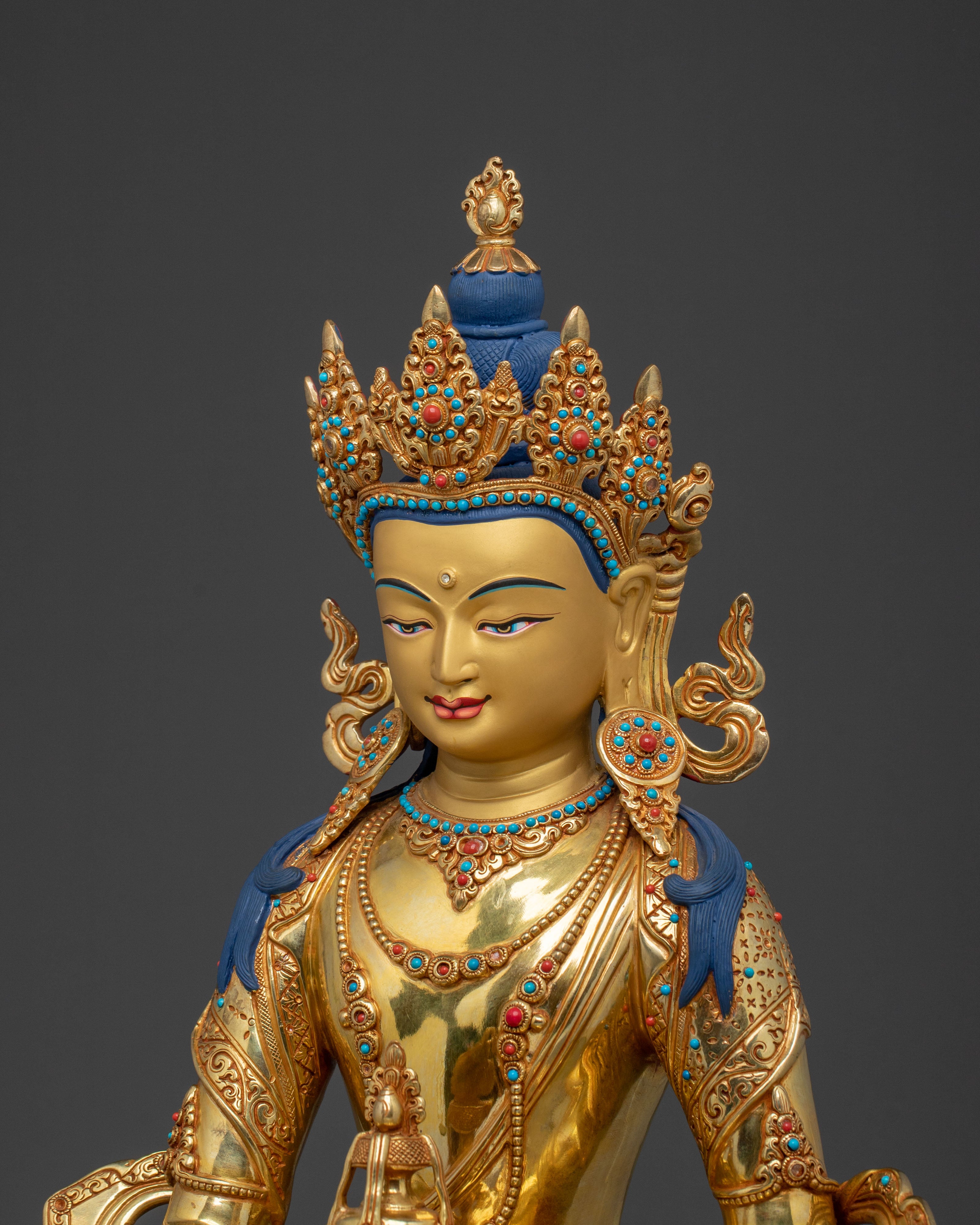 Kshitigarbha Sculpture | Tibetan Bodhisattva Figurine