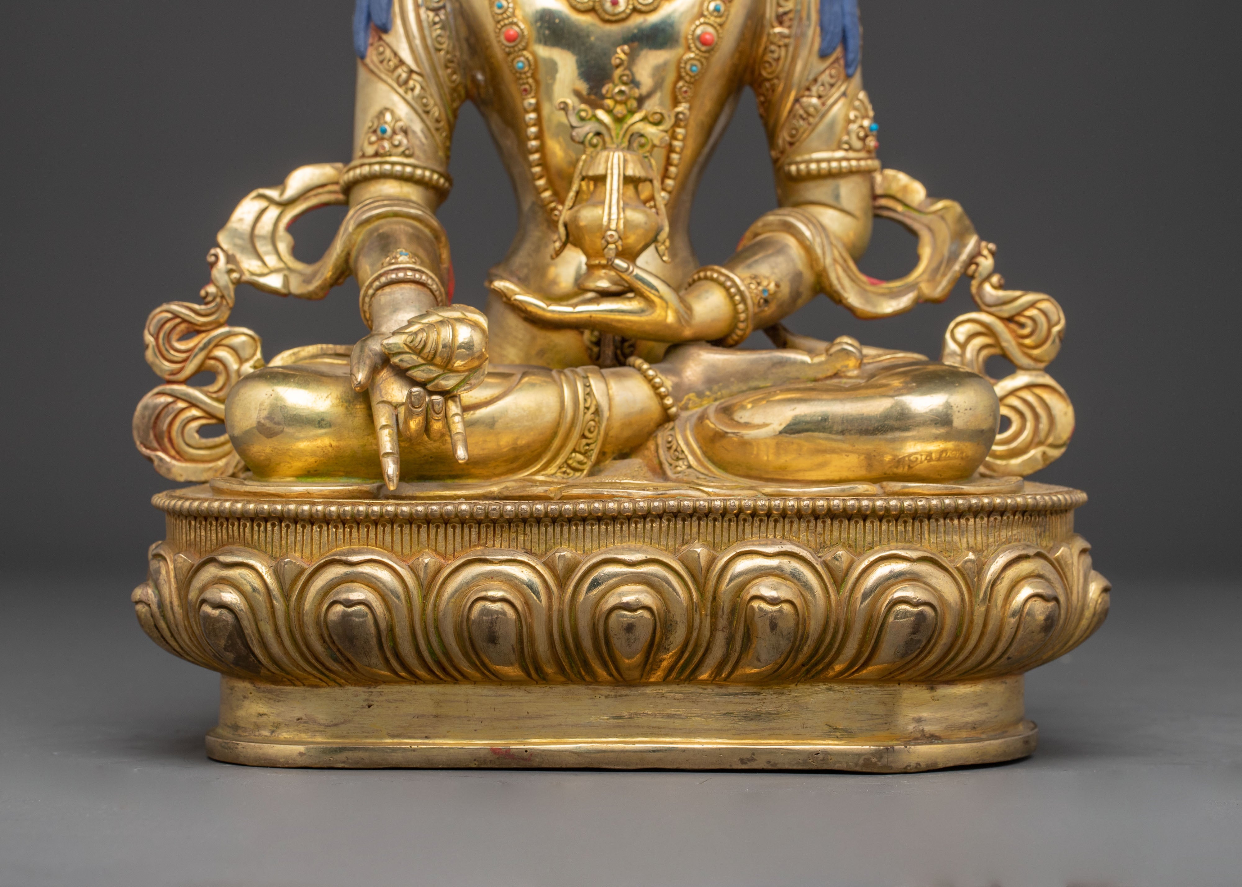 Divine Bodhisattva Ksitigarbha Statue | Himalayan Handcrafted Art