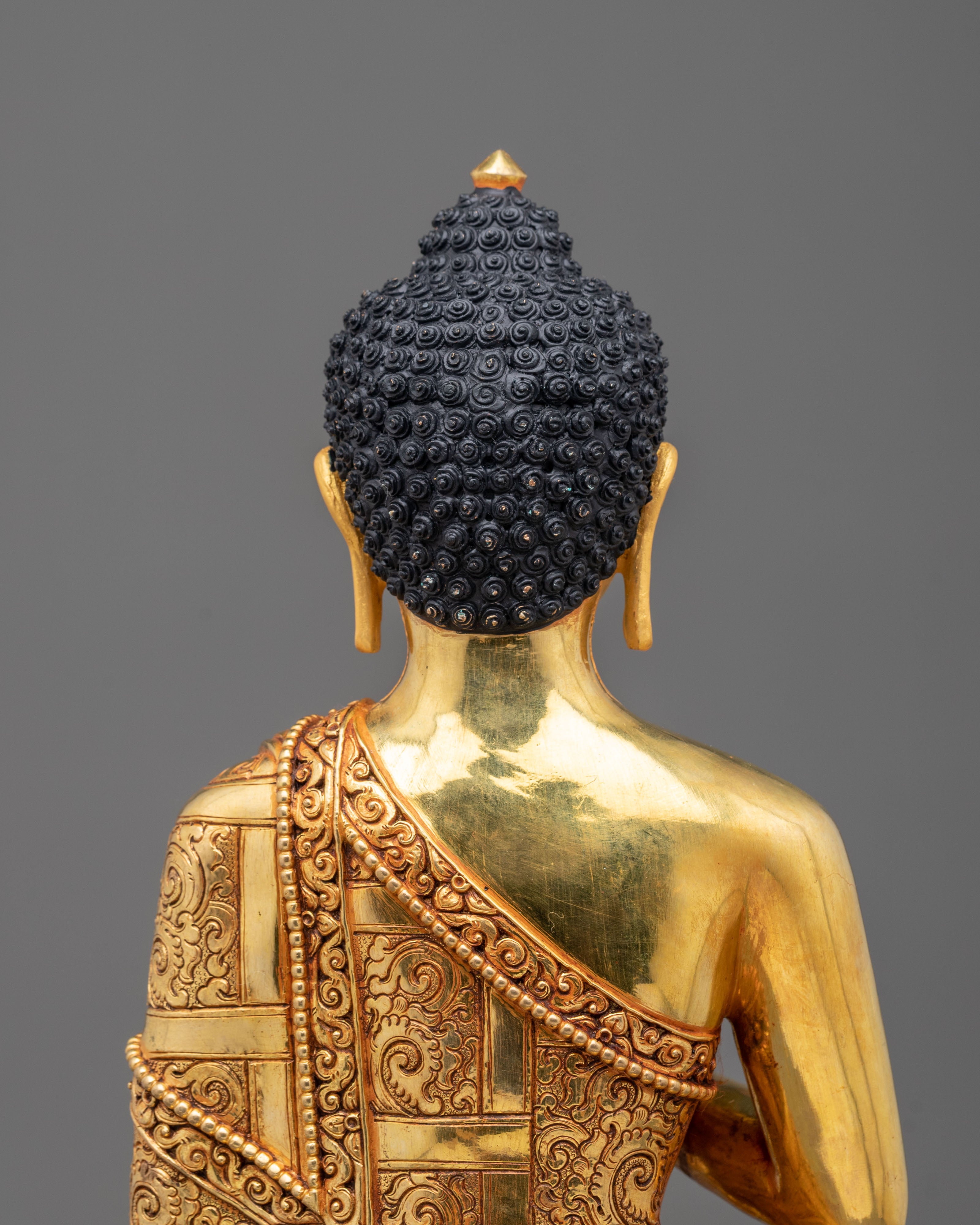 Vairocana Copper Statue with 24K Gold Gilding | Home Decor