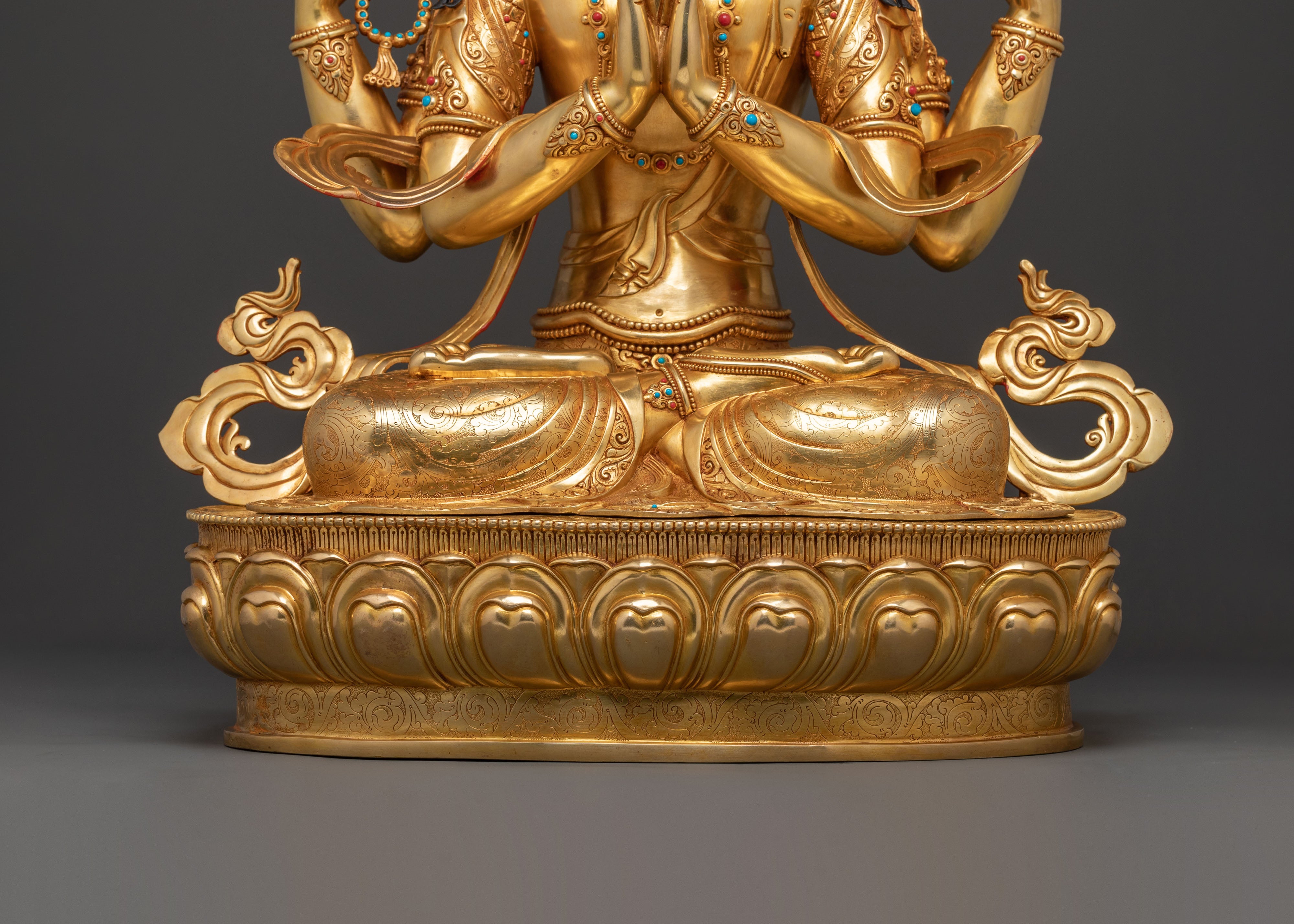 Handcrafted Chenrezig Divine Figure for Rituals | Buddhist Decor