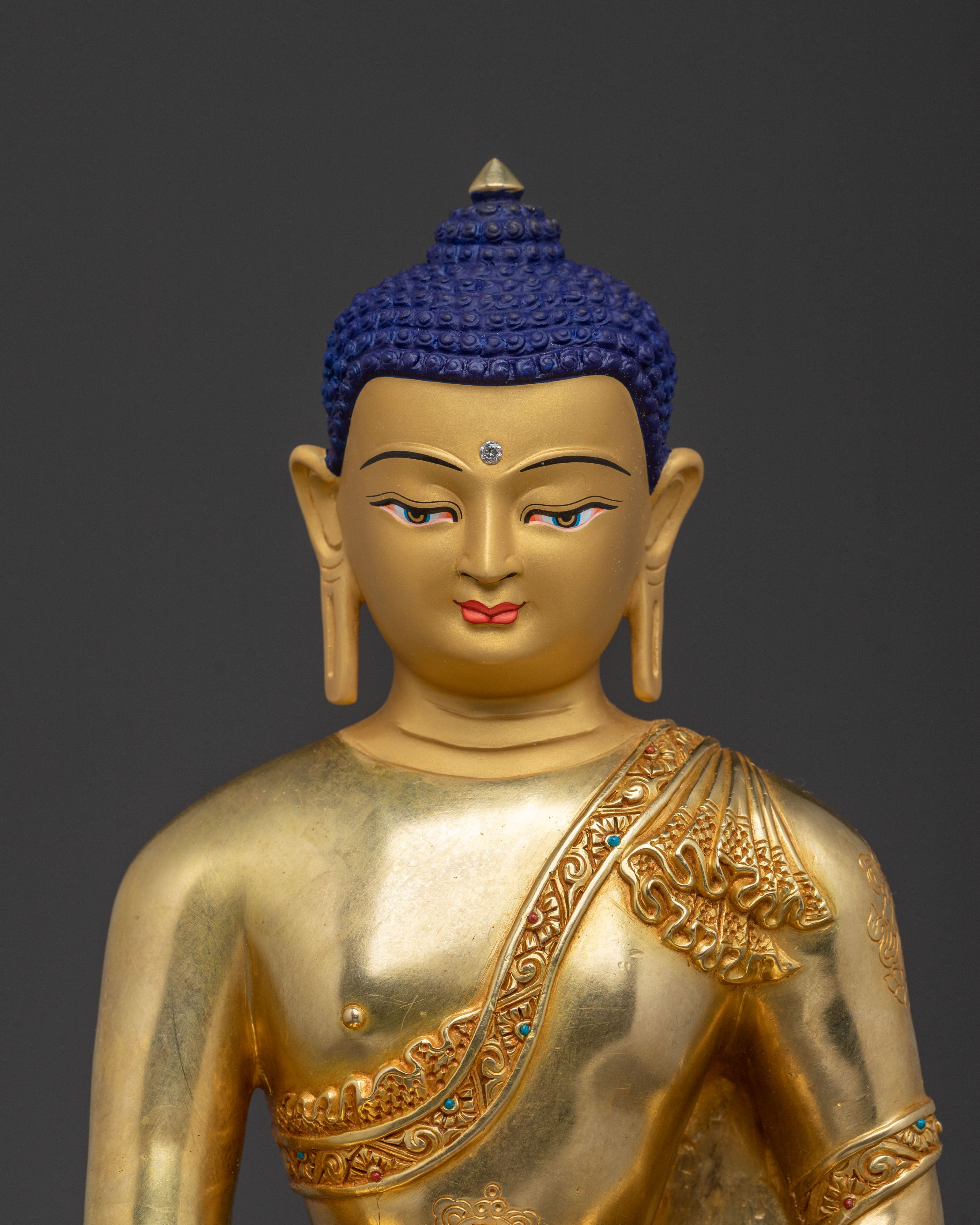 Shakyamuni Buddha Golden Statue | Sacred Decor