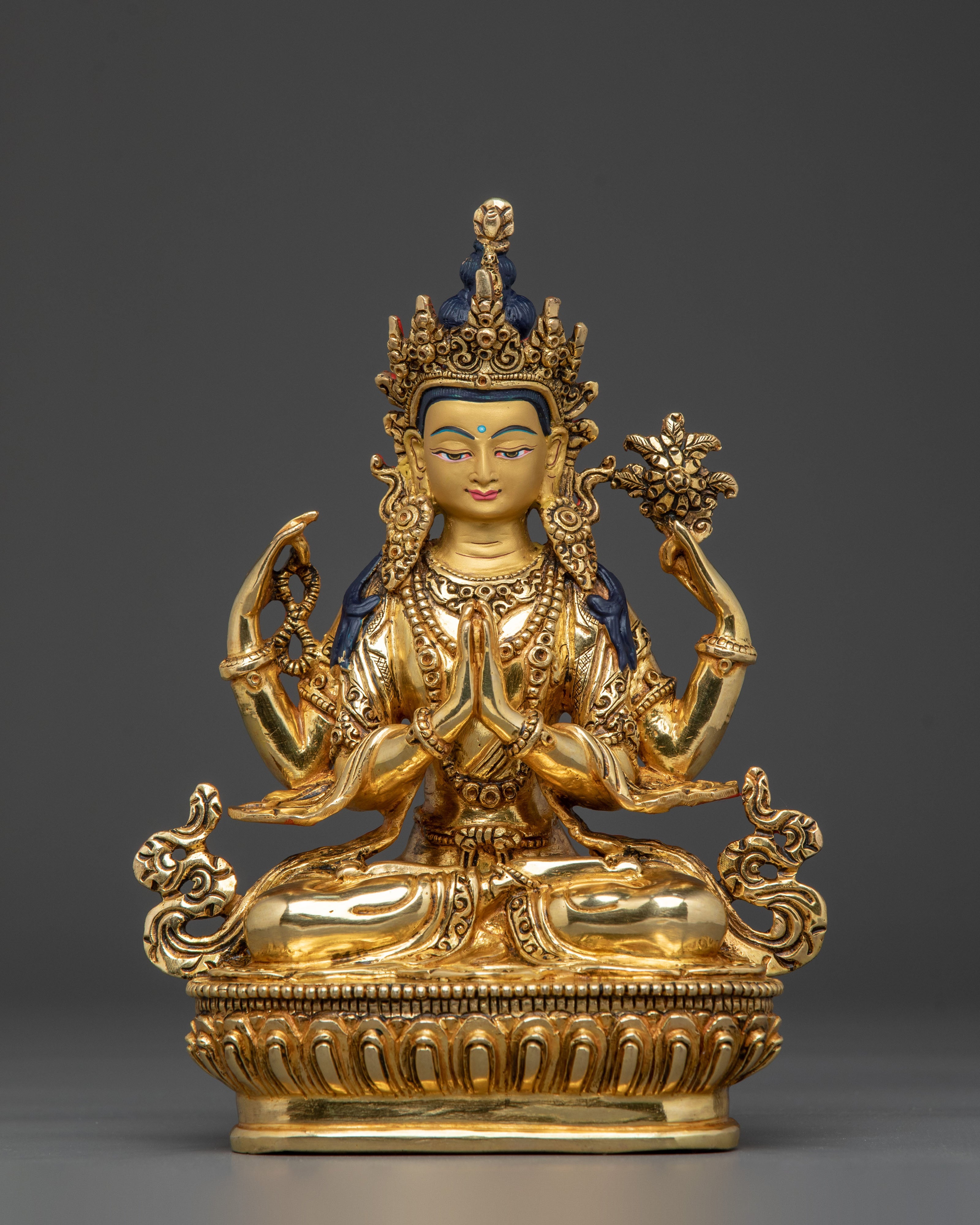Sacred Chenrezig Compassion Deity Statue