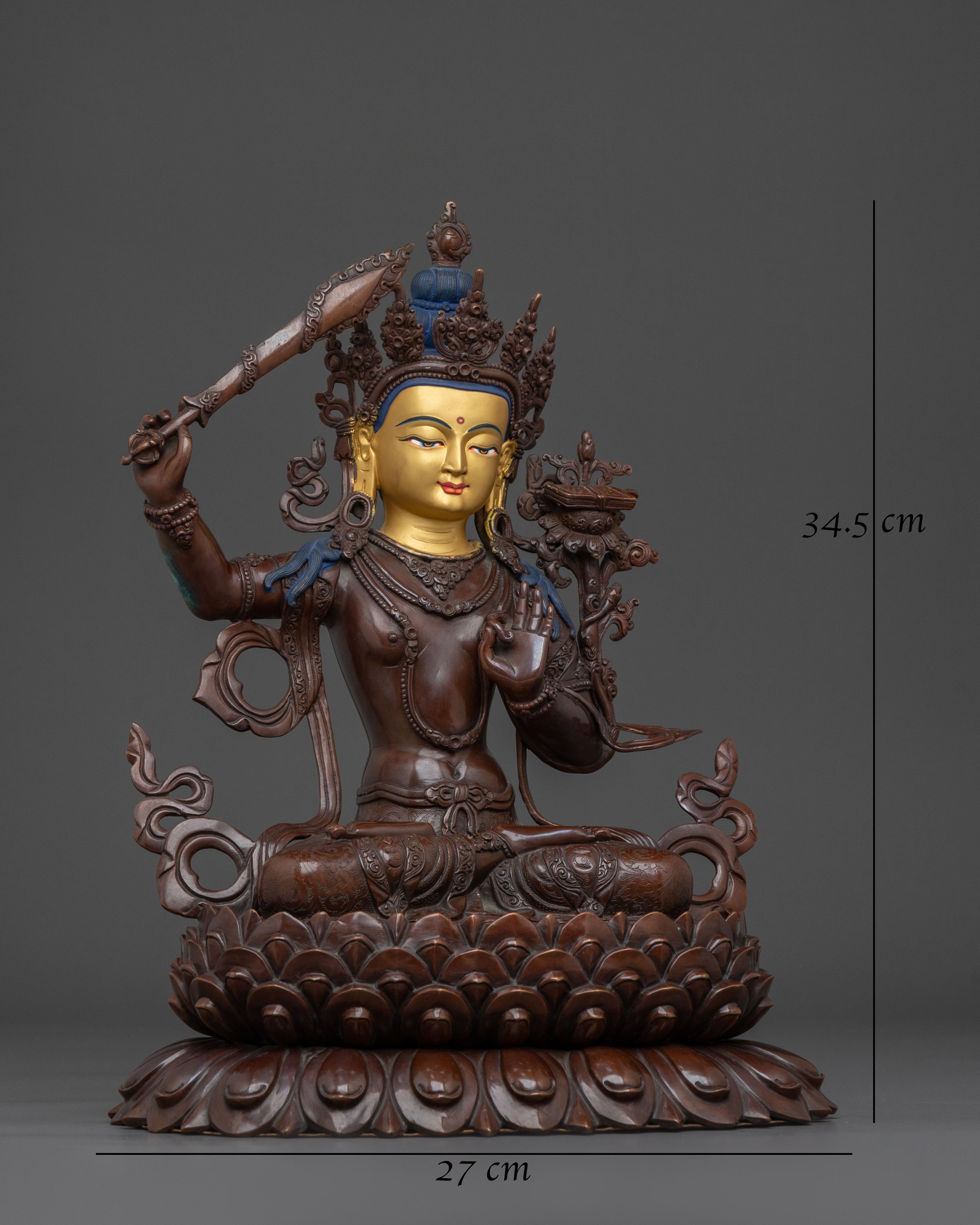 Manjushri Sculpture Bodhisattva of Wisdom | Bodhisattva of Wisdom
