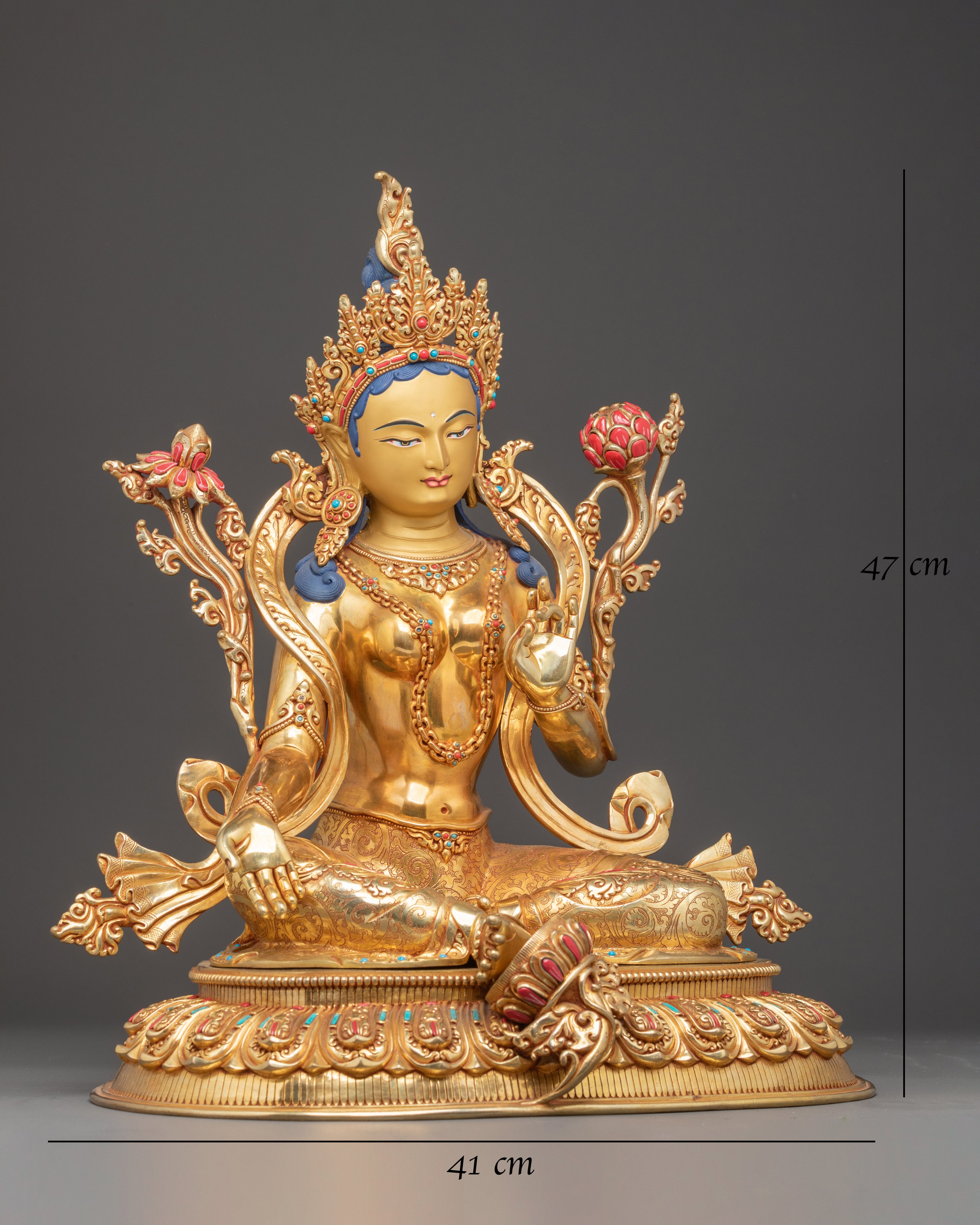 Shyama Tara Statue: Mother of All Buddhas | Traditional Icon of Compassion