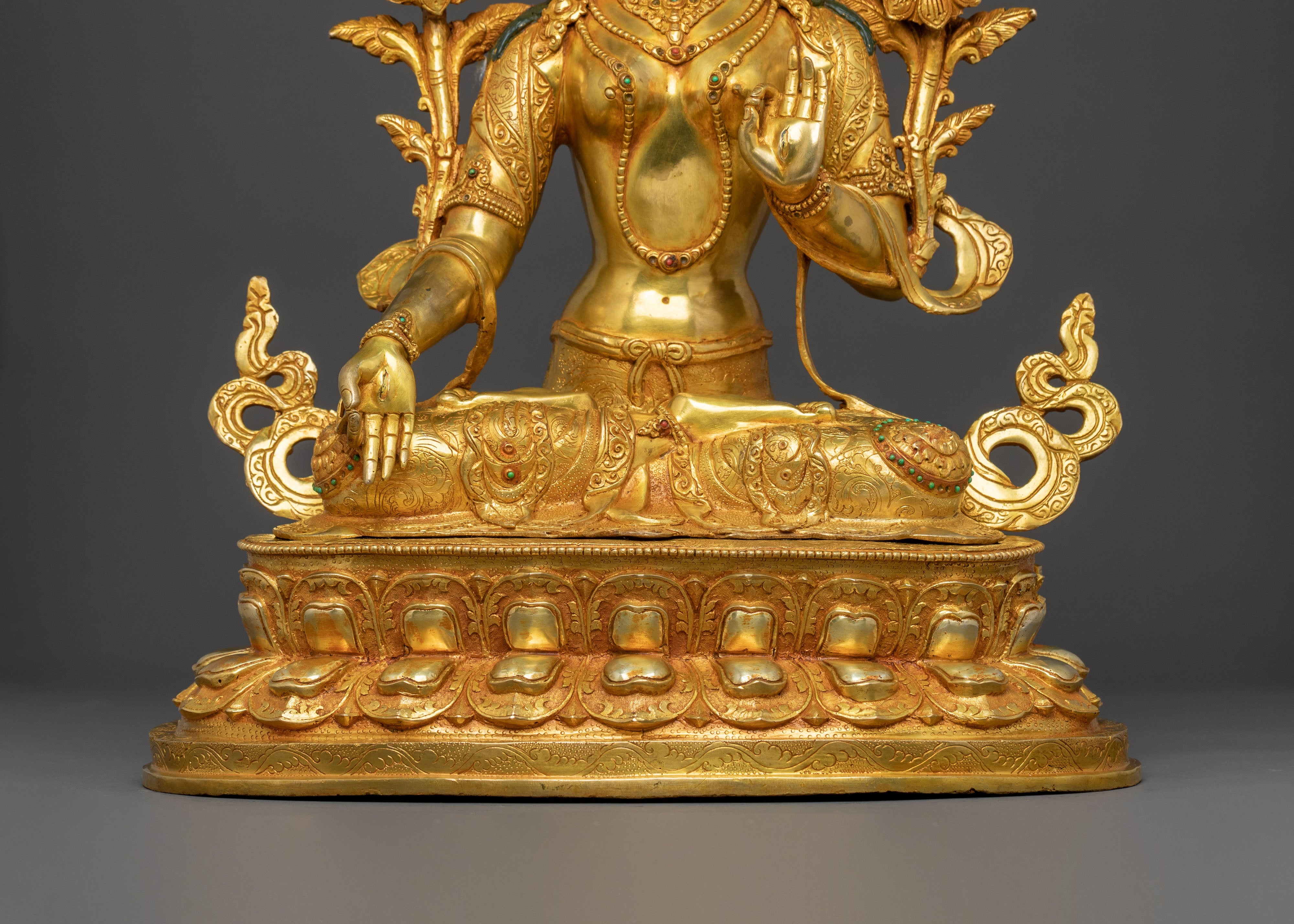 White Tara | Handcrafted 24K Gold Gilded Statue