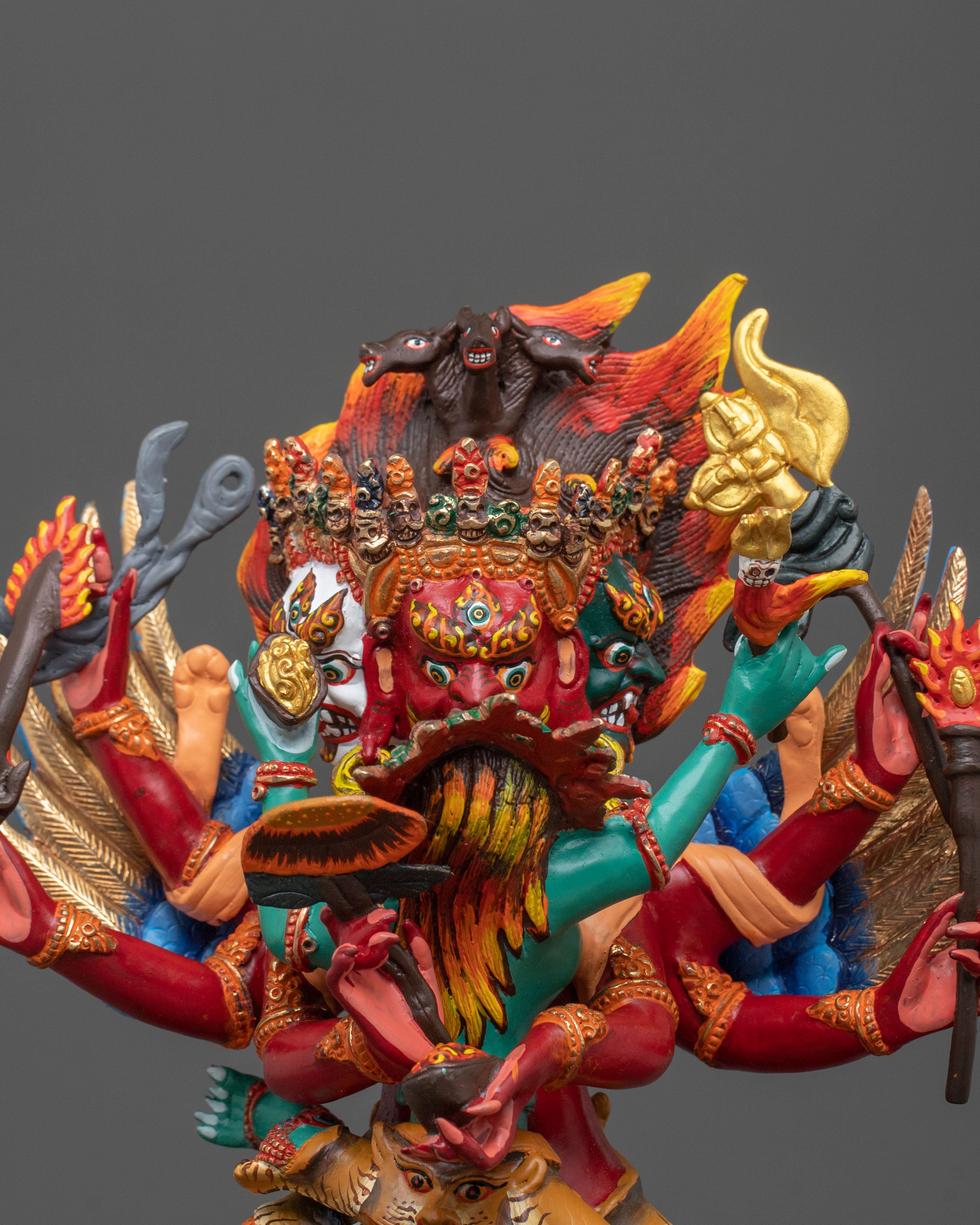 Handcrafted Heyagriva Sculpture | Wrathful Deity of Protection