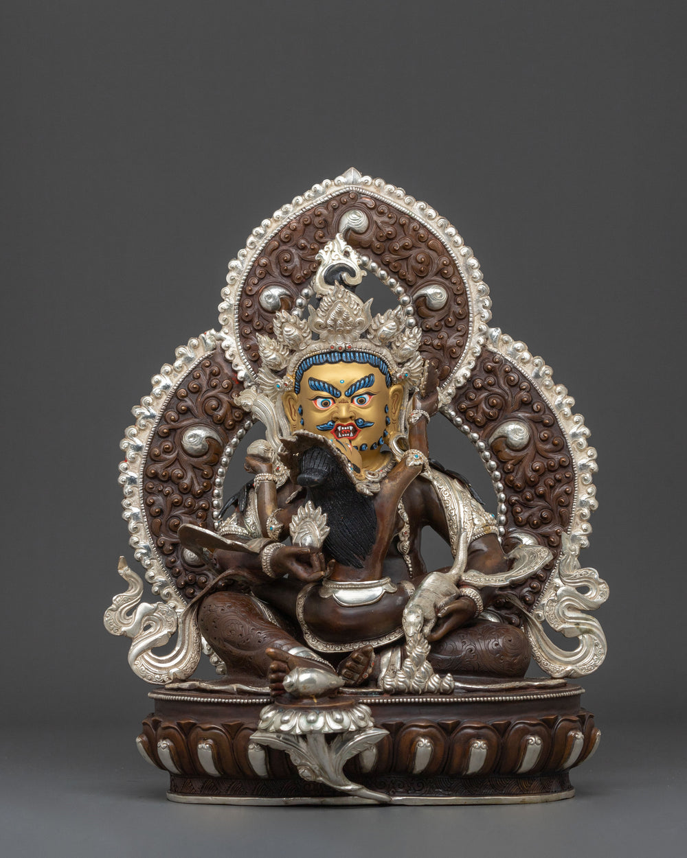 Red Dzambhala Statue