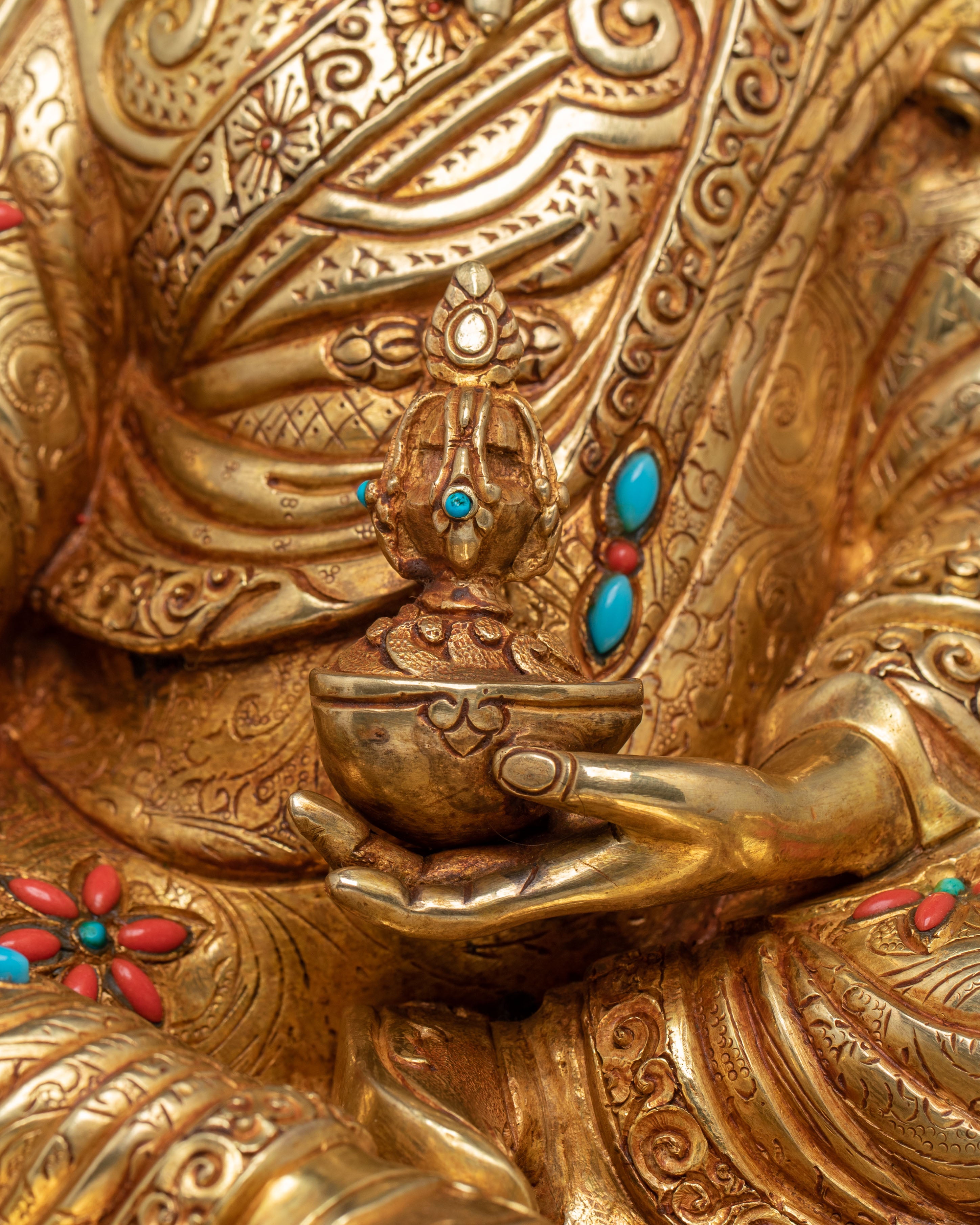 Handmade Buddhist Master Padmasambhava Statue | The Second Buddha