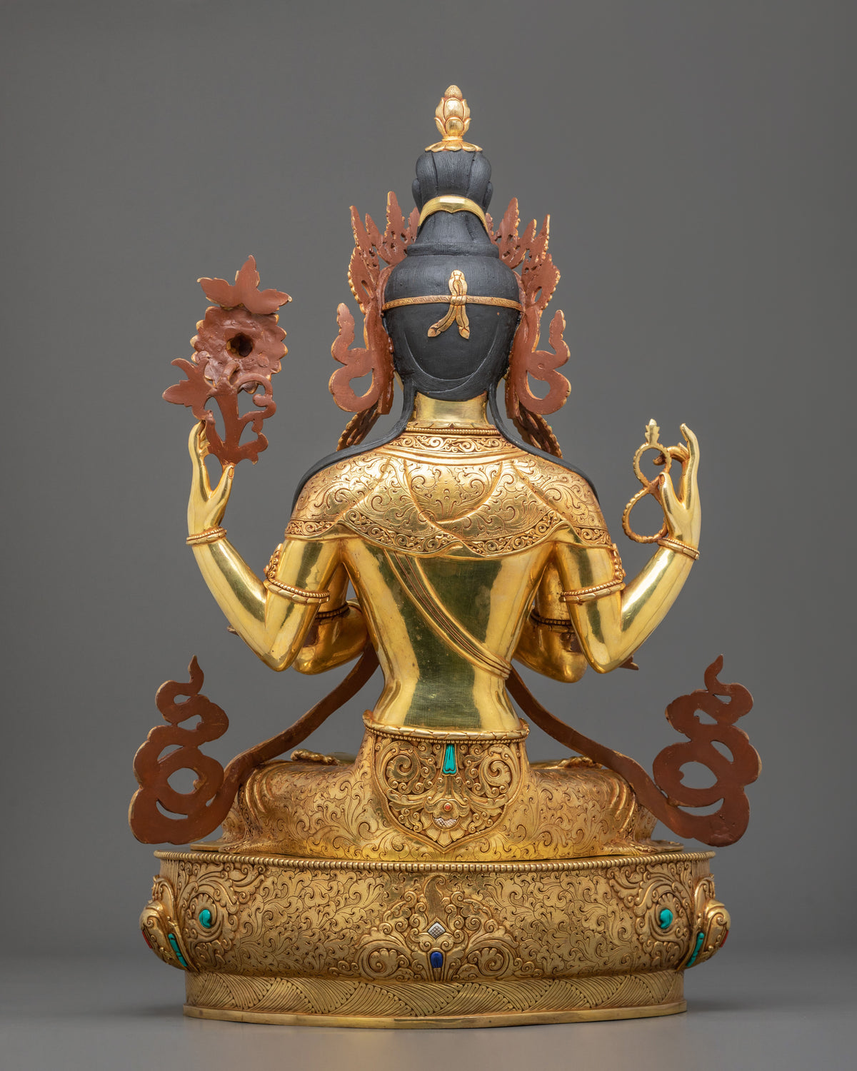 Five Bodhisattvas Statue Set | Sacred Golden Buddhist Collection