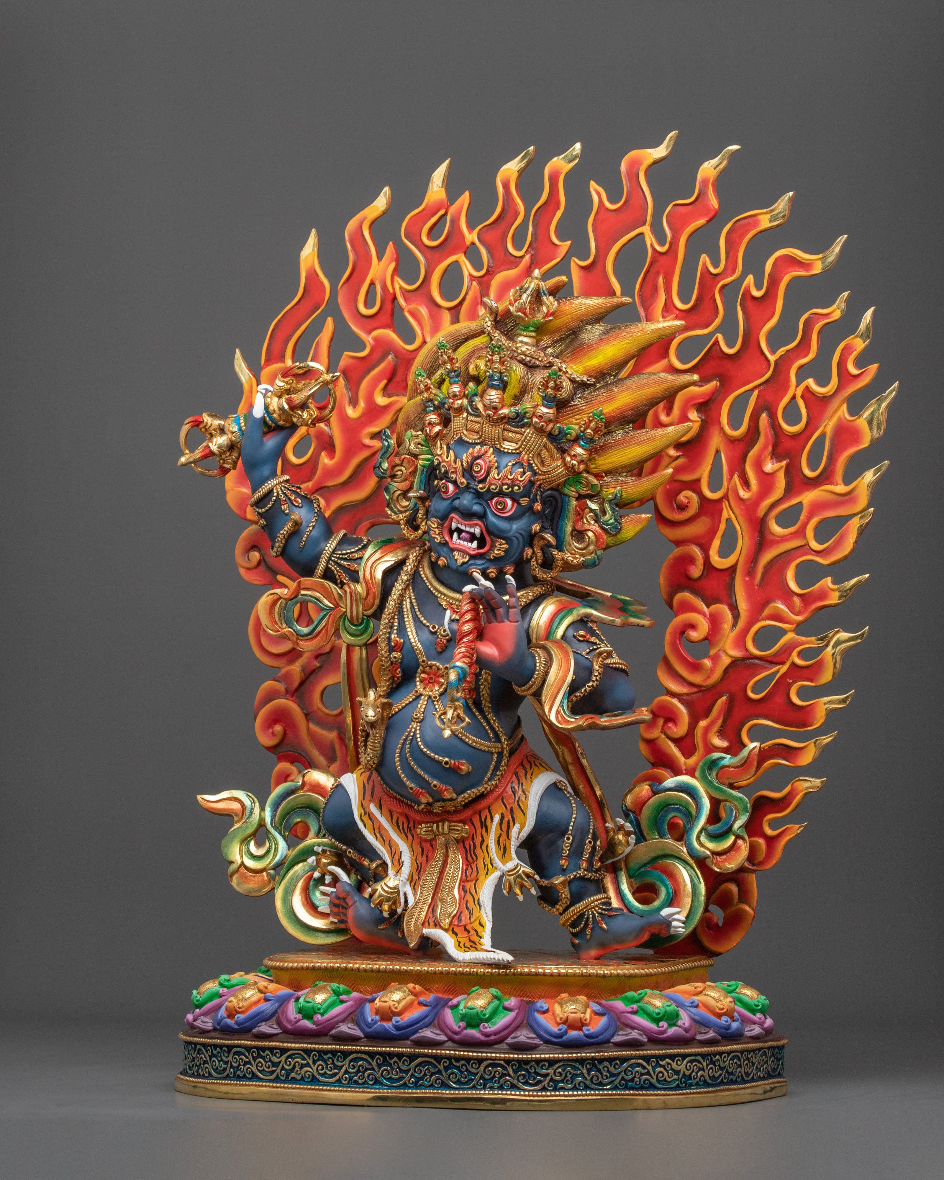 Tibetan Deity Vajrapani Statue | Altar Home Decor