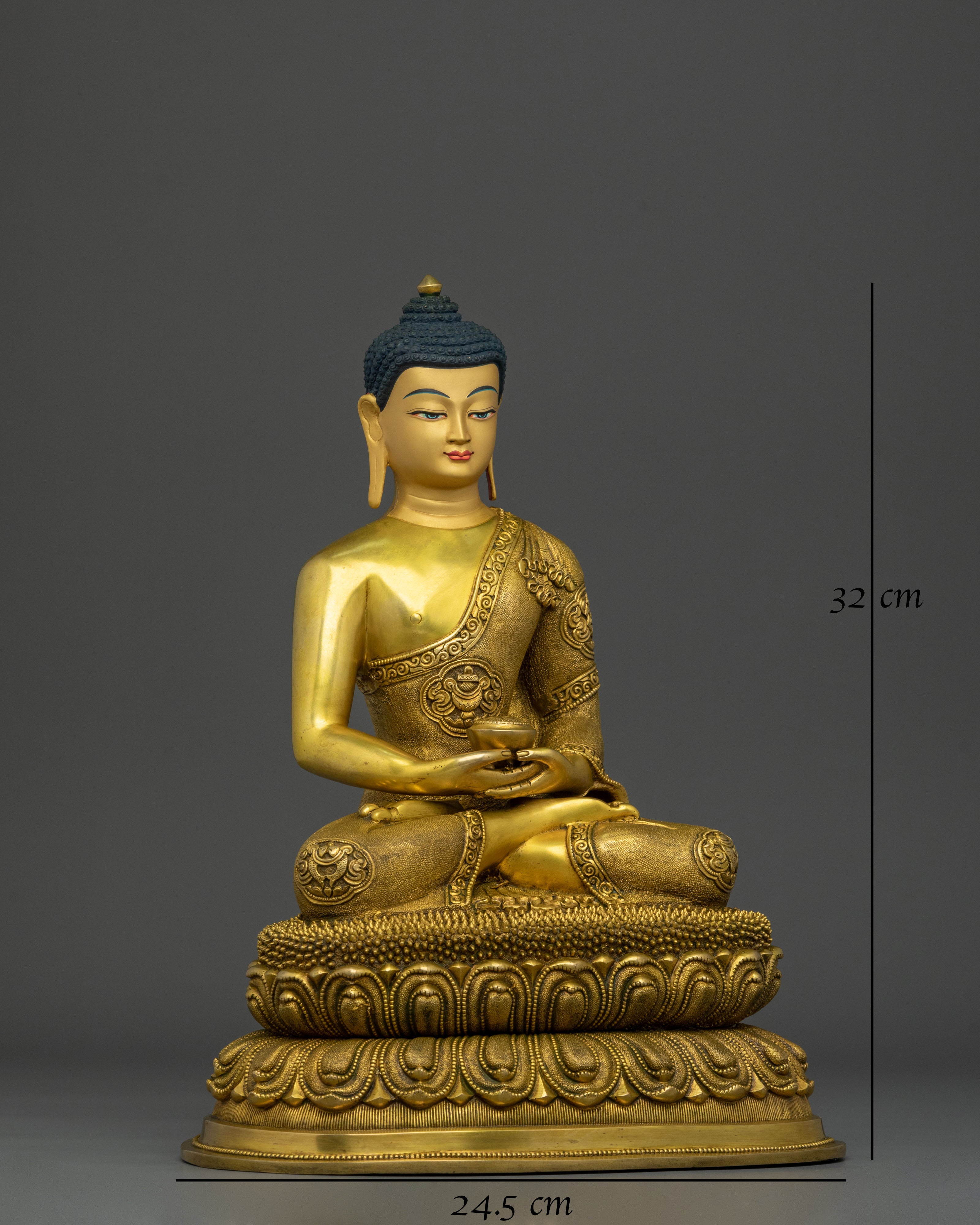 Handmade Amitabha Buddha Pure Land Sculpture