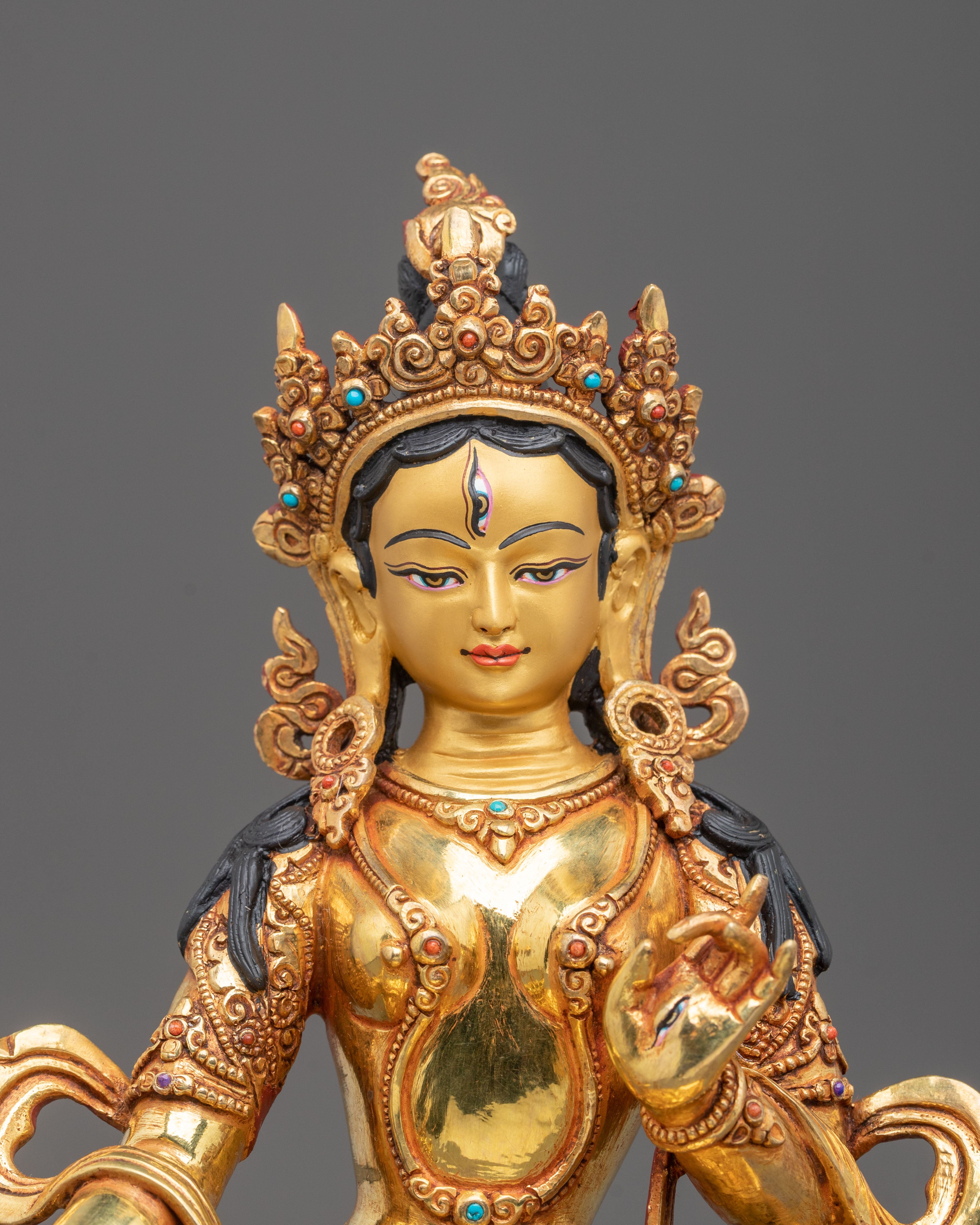 Goddess Dukar Sacred Statue | Tibetan Buddhist Figurine