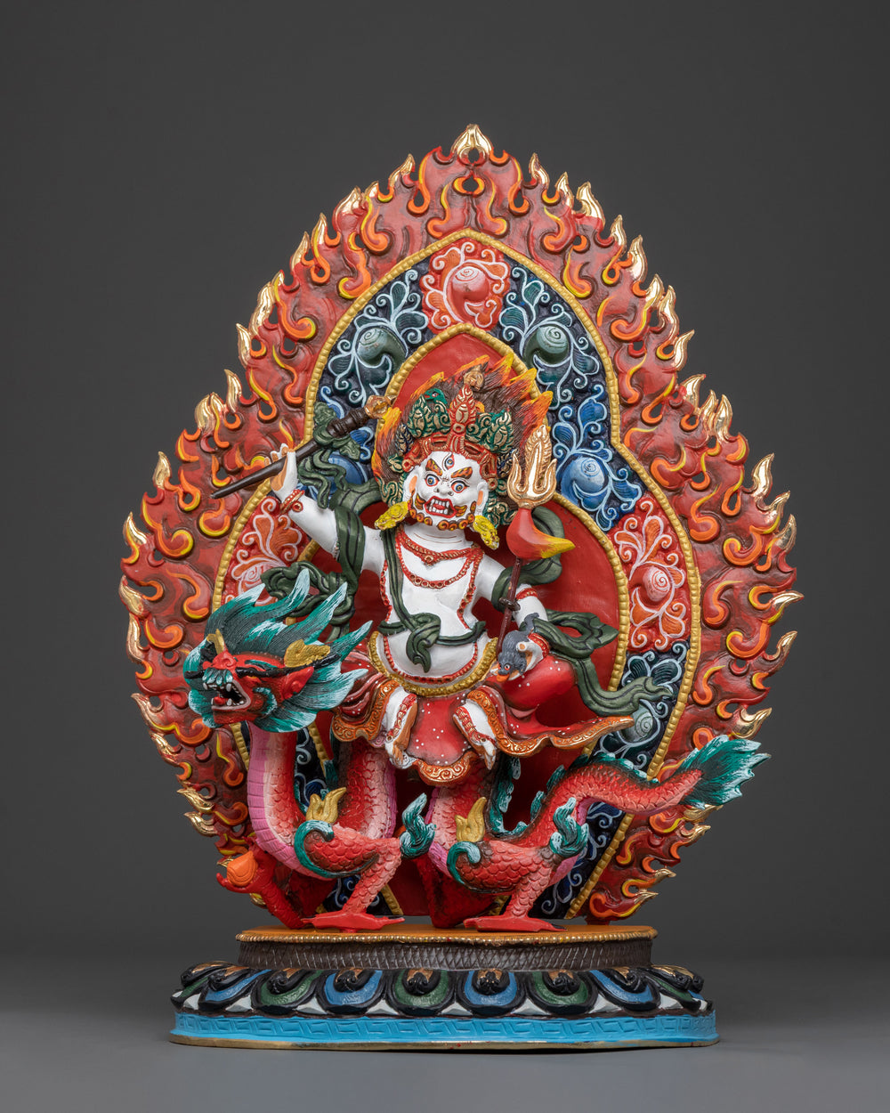 White Dzambhala Statue