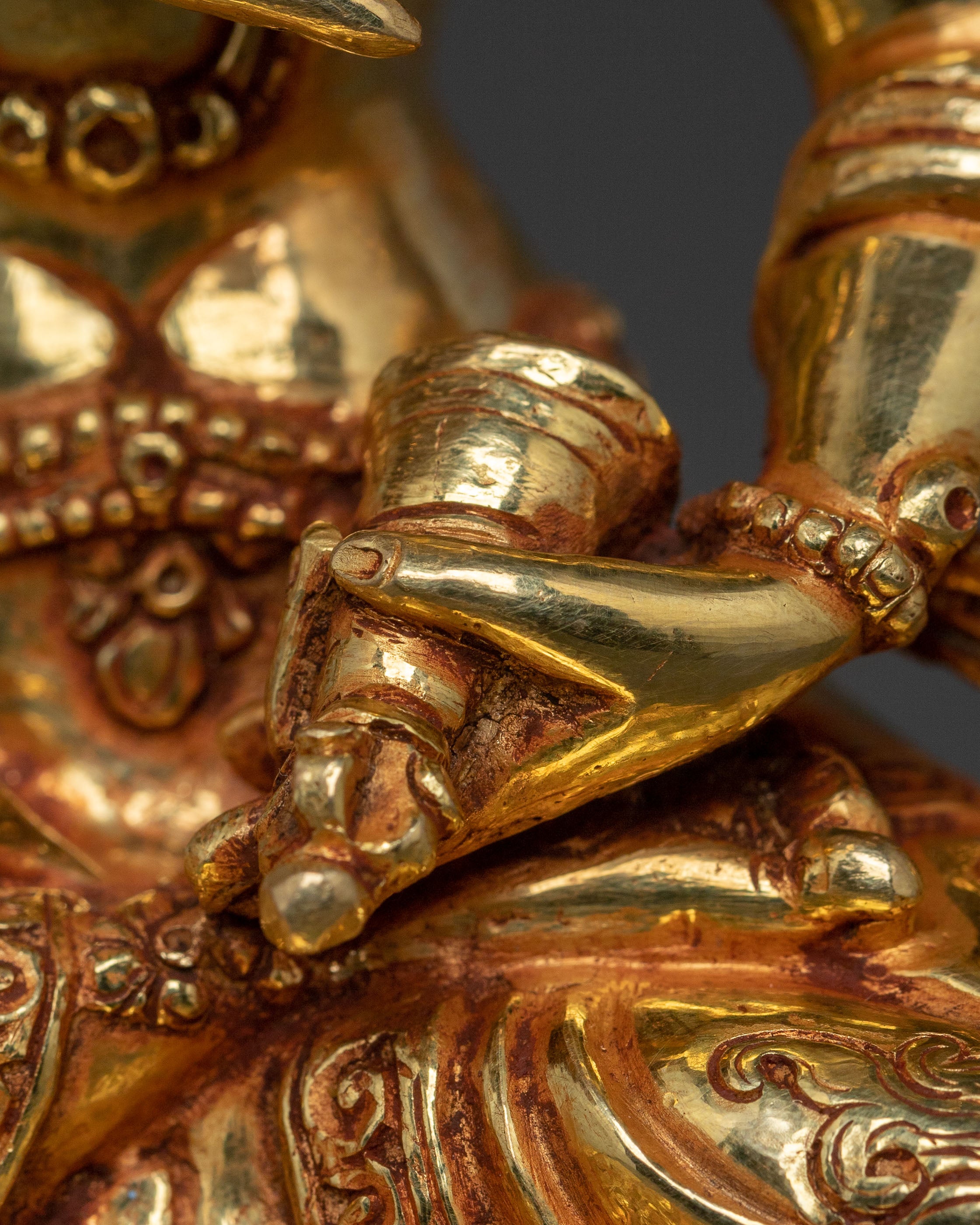 Statue of Vajrasattva Seated on Throne | Symbol of Purification