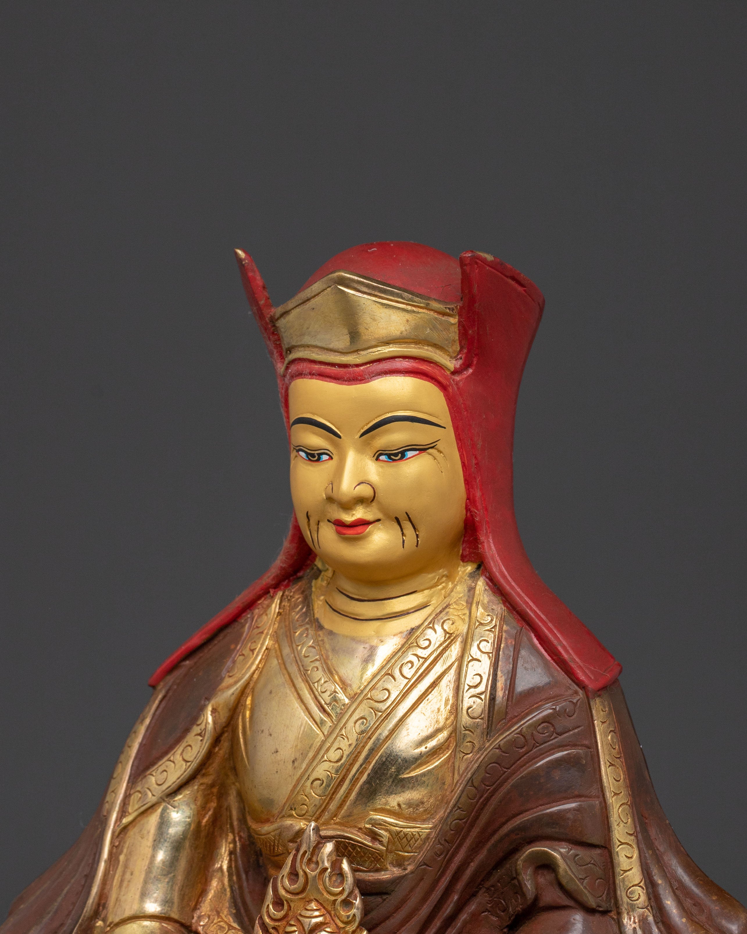 Handcrafted Gampopa Statue | Buddhist Master