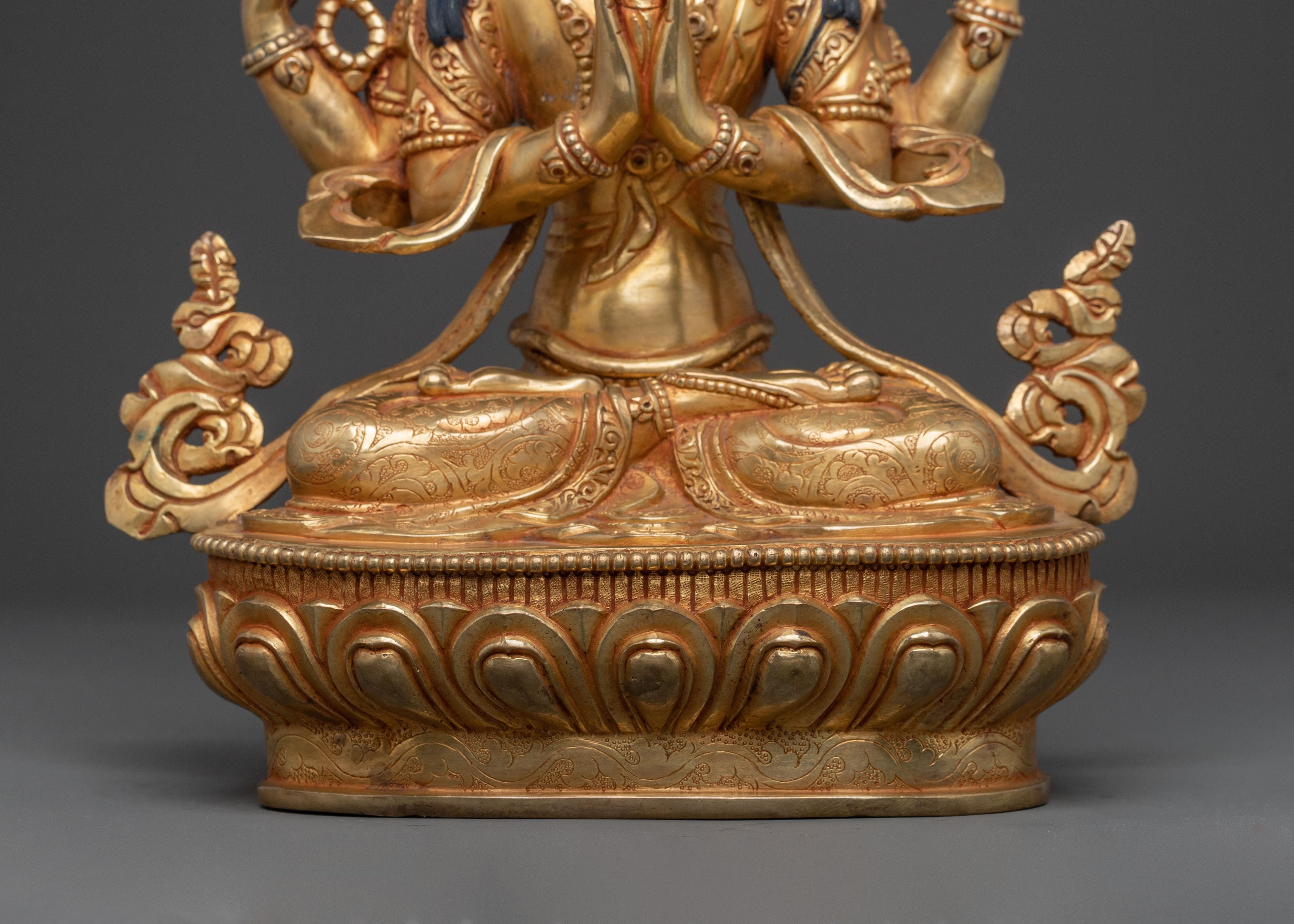 Chenrezig: Handcrafted Sacred Figurine
