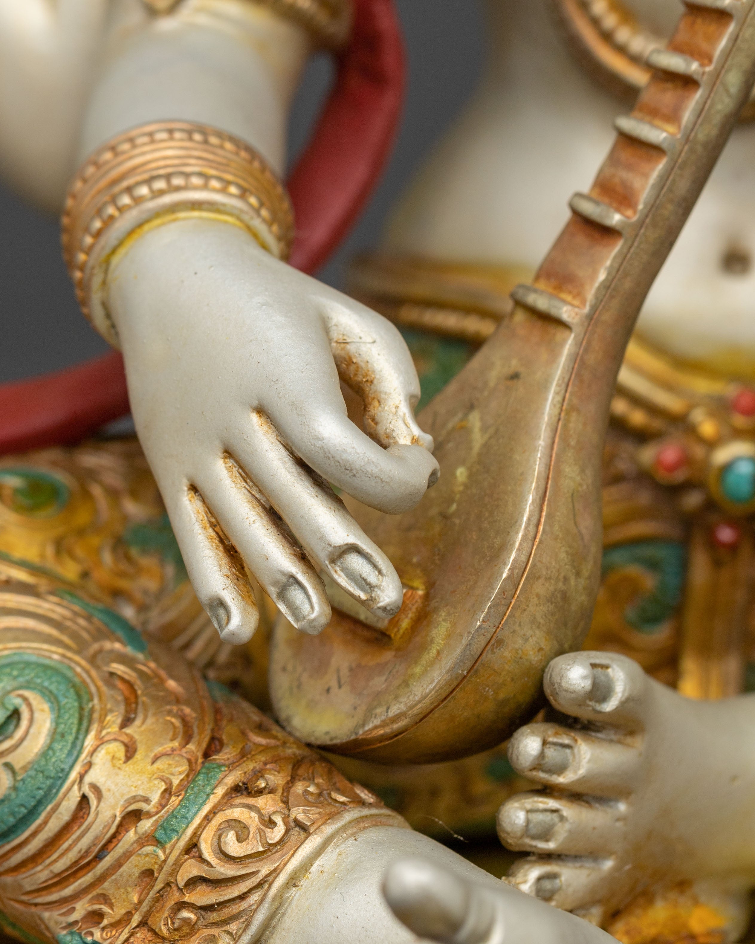 Goddess of Wisdom Saraswati Statue | Divine Hindu Goddess of Knowledge