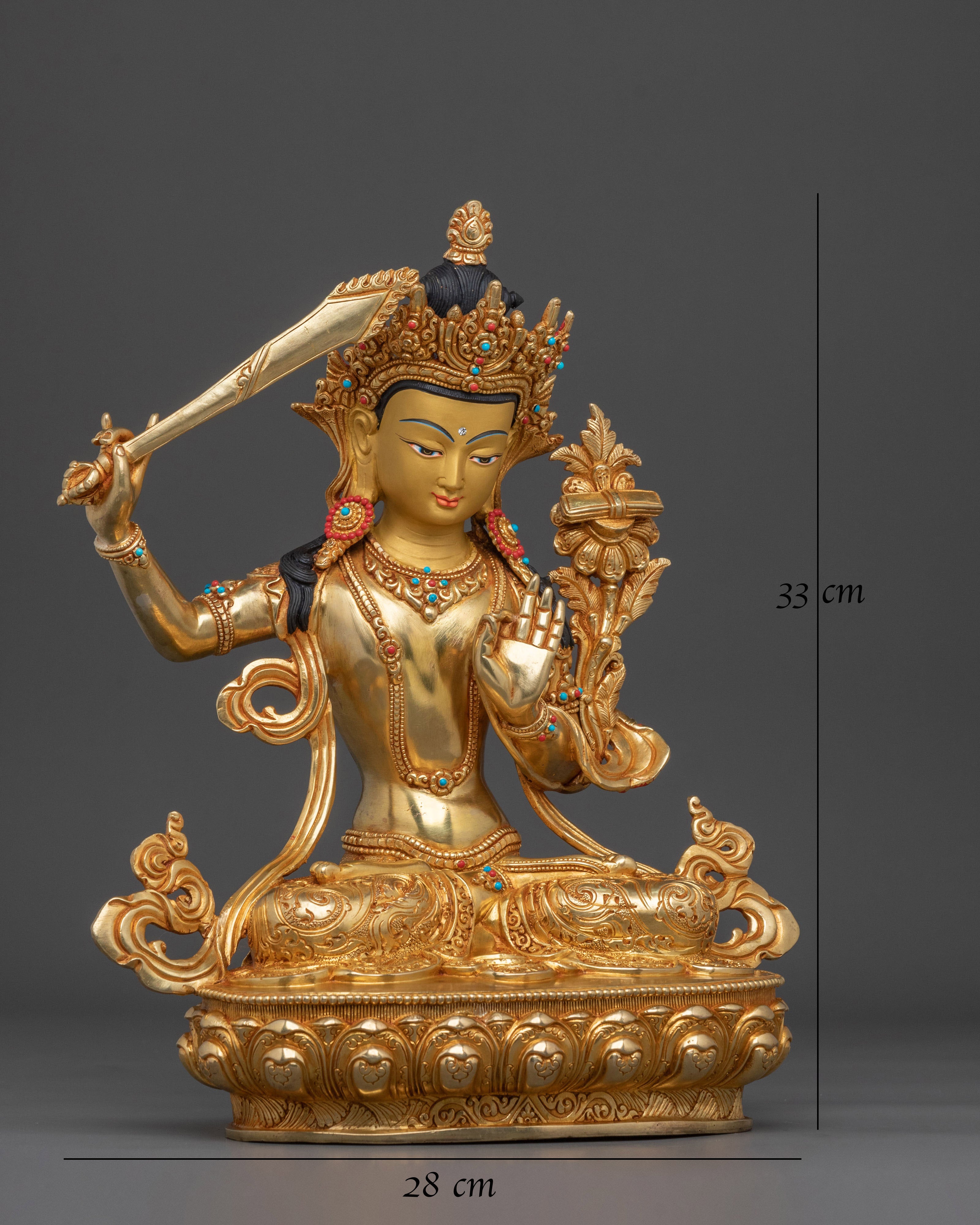 Manjushri Figurine | Symbol of Wisdom